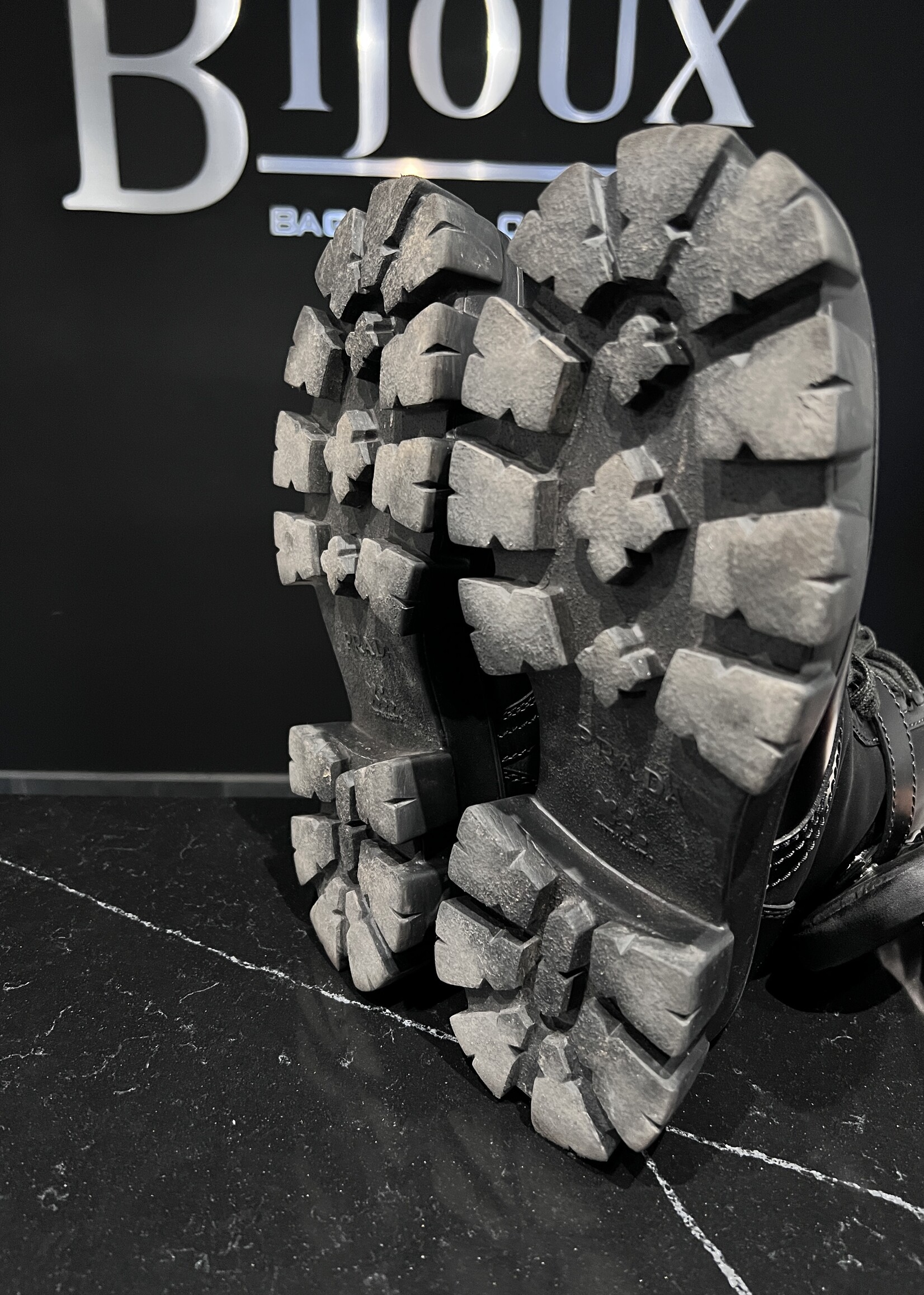 Prada Prada Monolith With Pouch  Boots 6.5M/9W