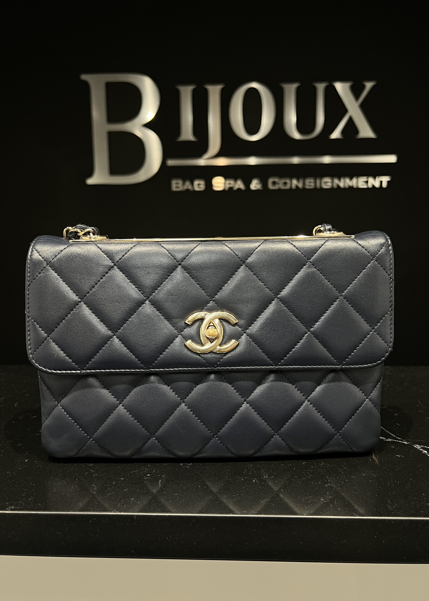 Chanel Chanel Trendy Navy Flap Bag