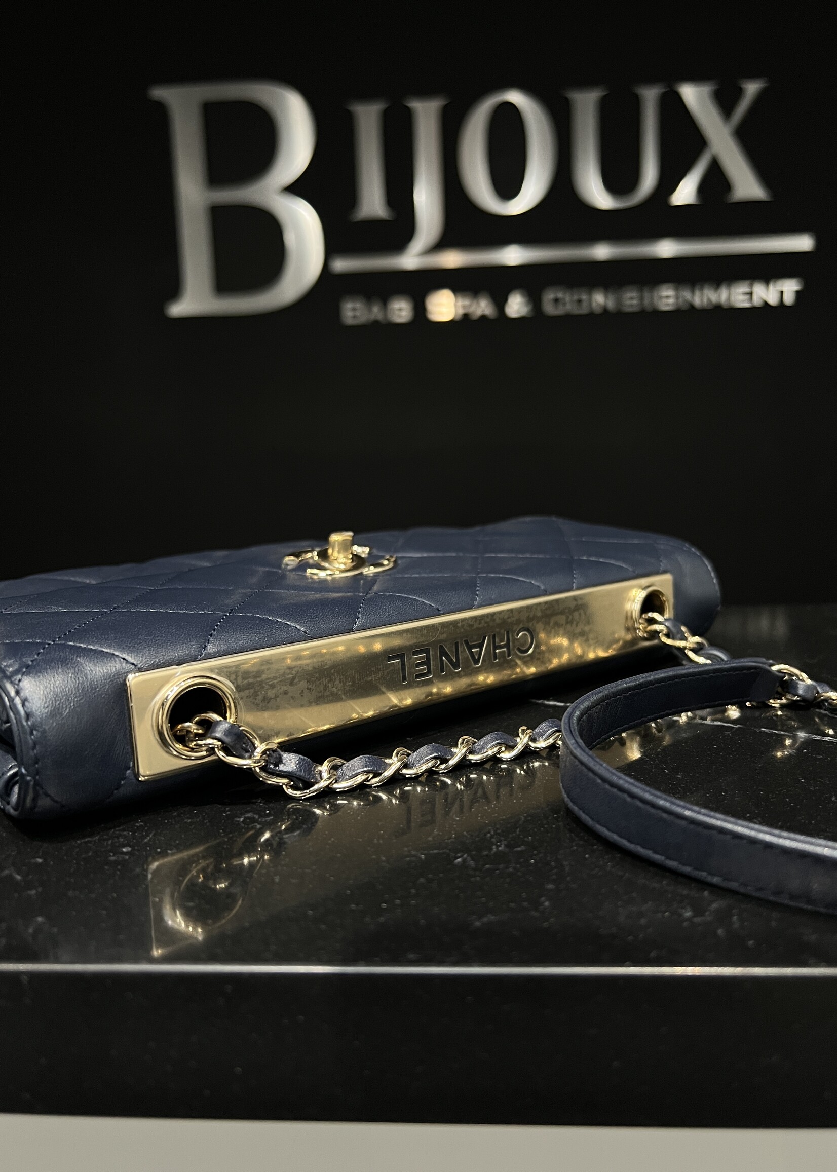 Chanel Chanel Trendy Navy Flap Bag