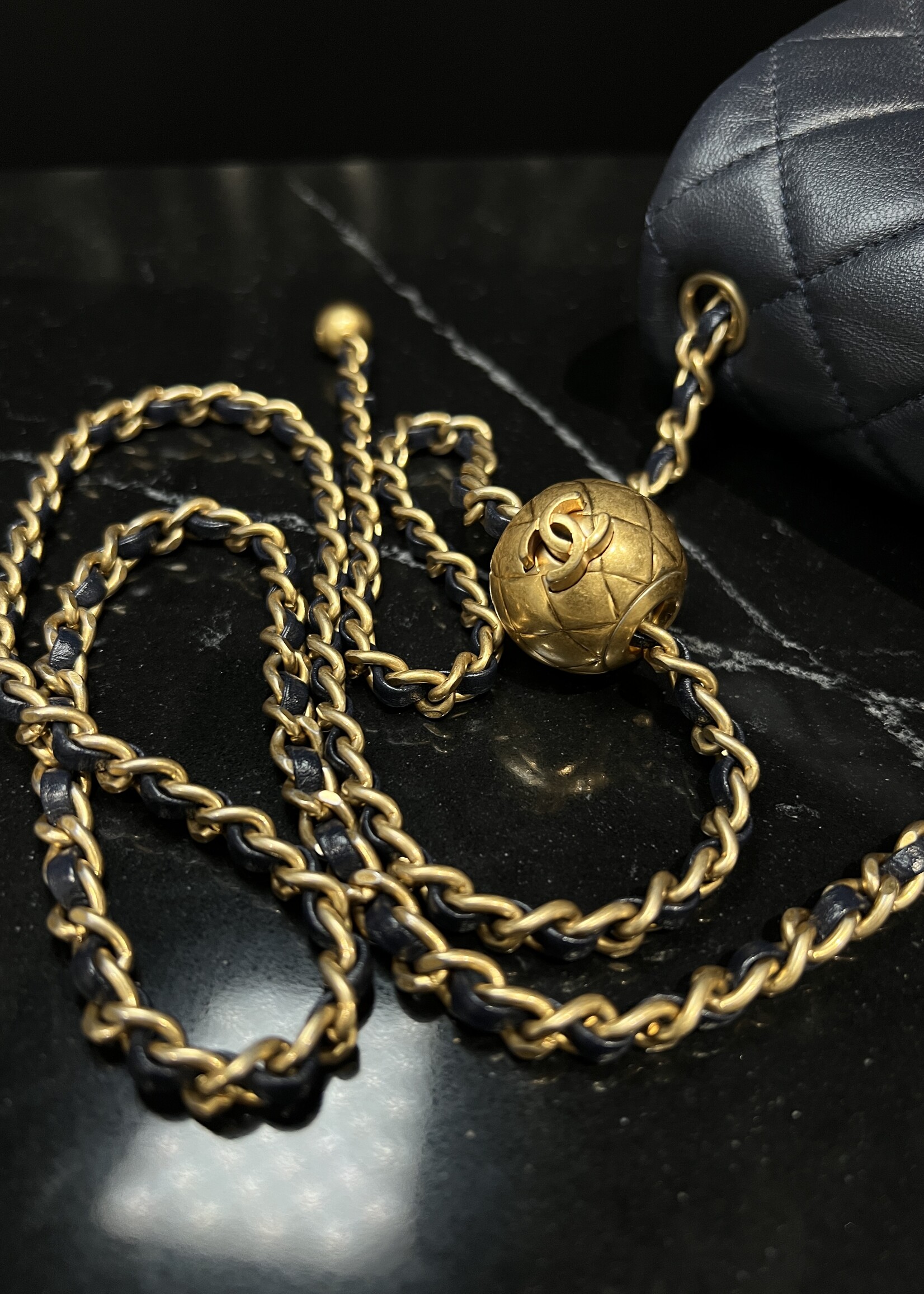 Chanel Chanel Mini Flap Navy Pearl