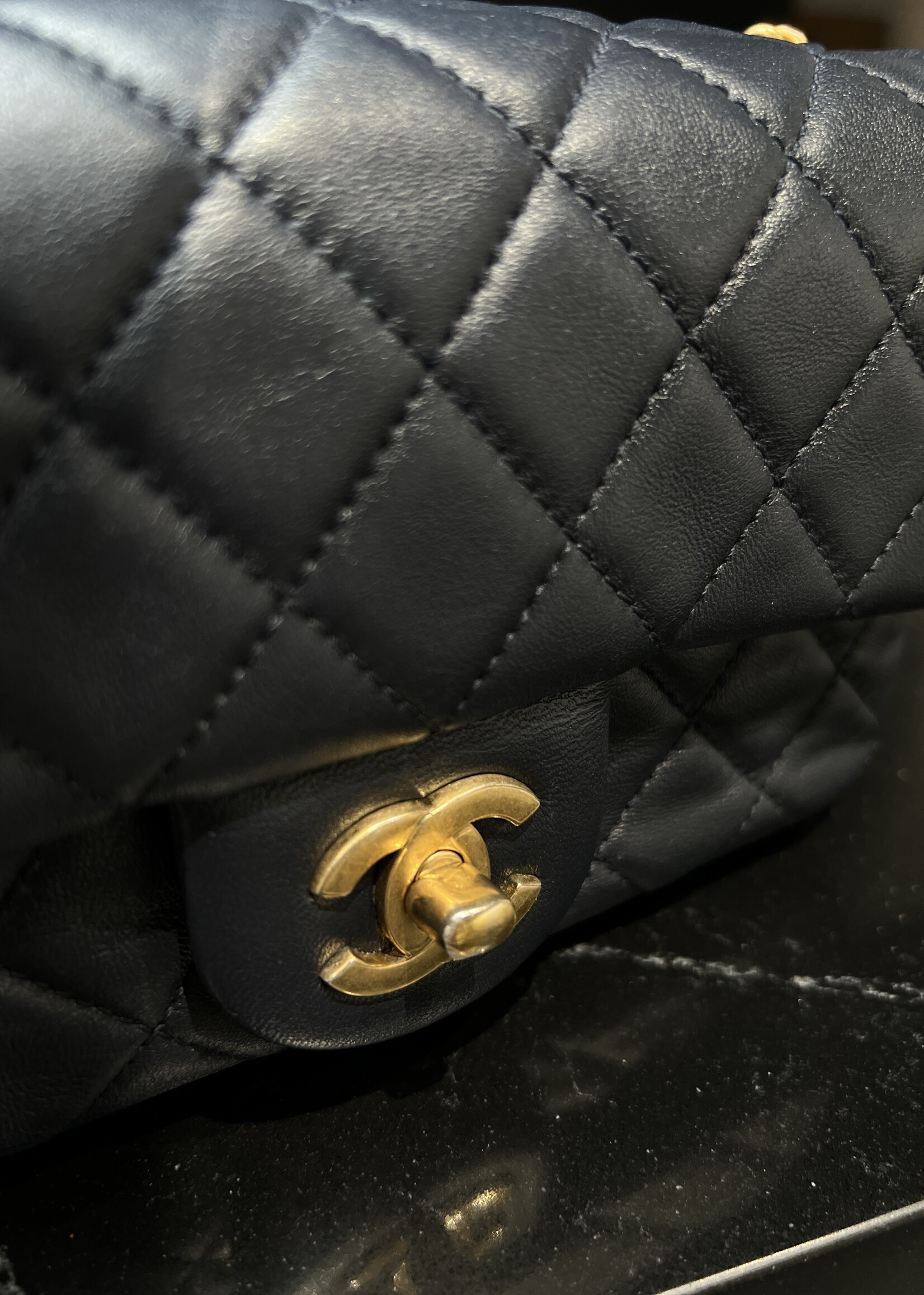 Chanel Chanel Mini Flap Navy Pearl