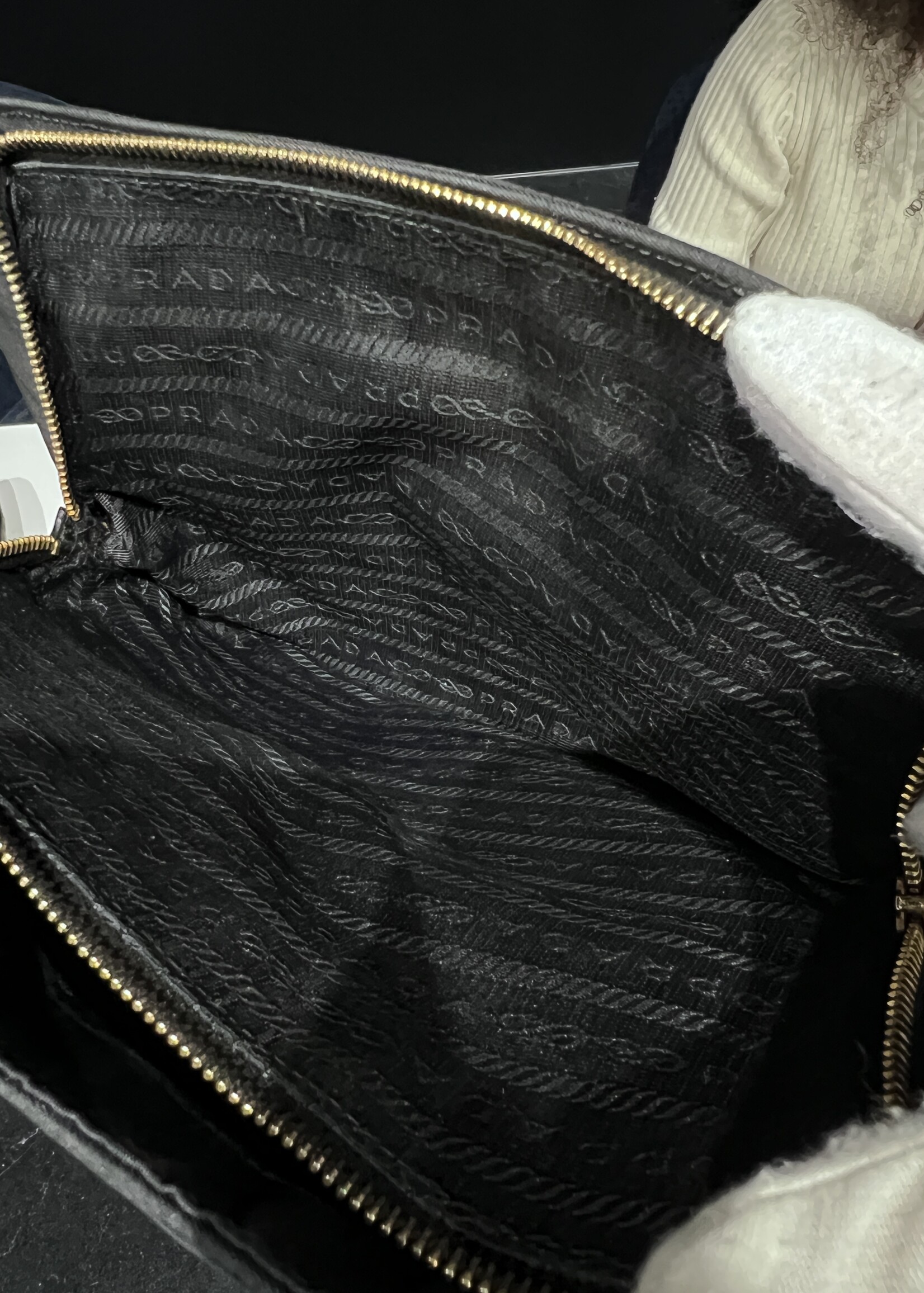 Prada SOLD - Prada Tessuto Nylon Chain Shoulder Bag