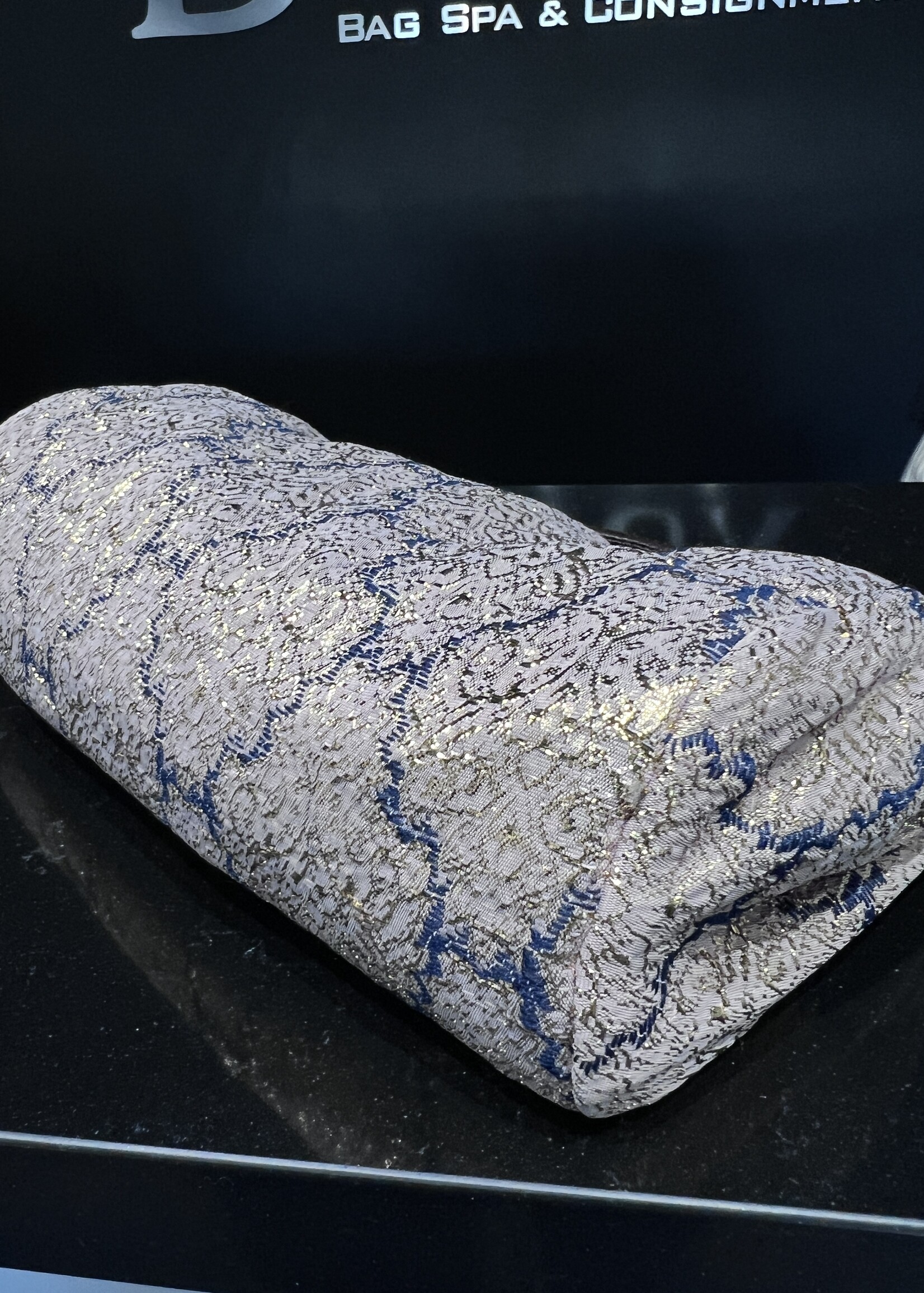 Prada SOLD- Prada Brocade Metallic Handbag