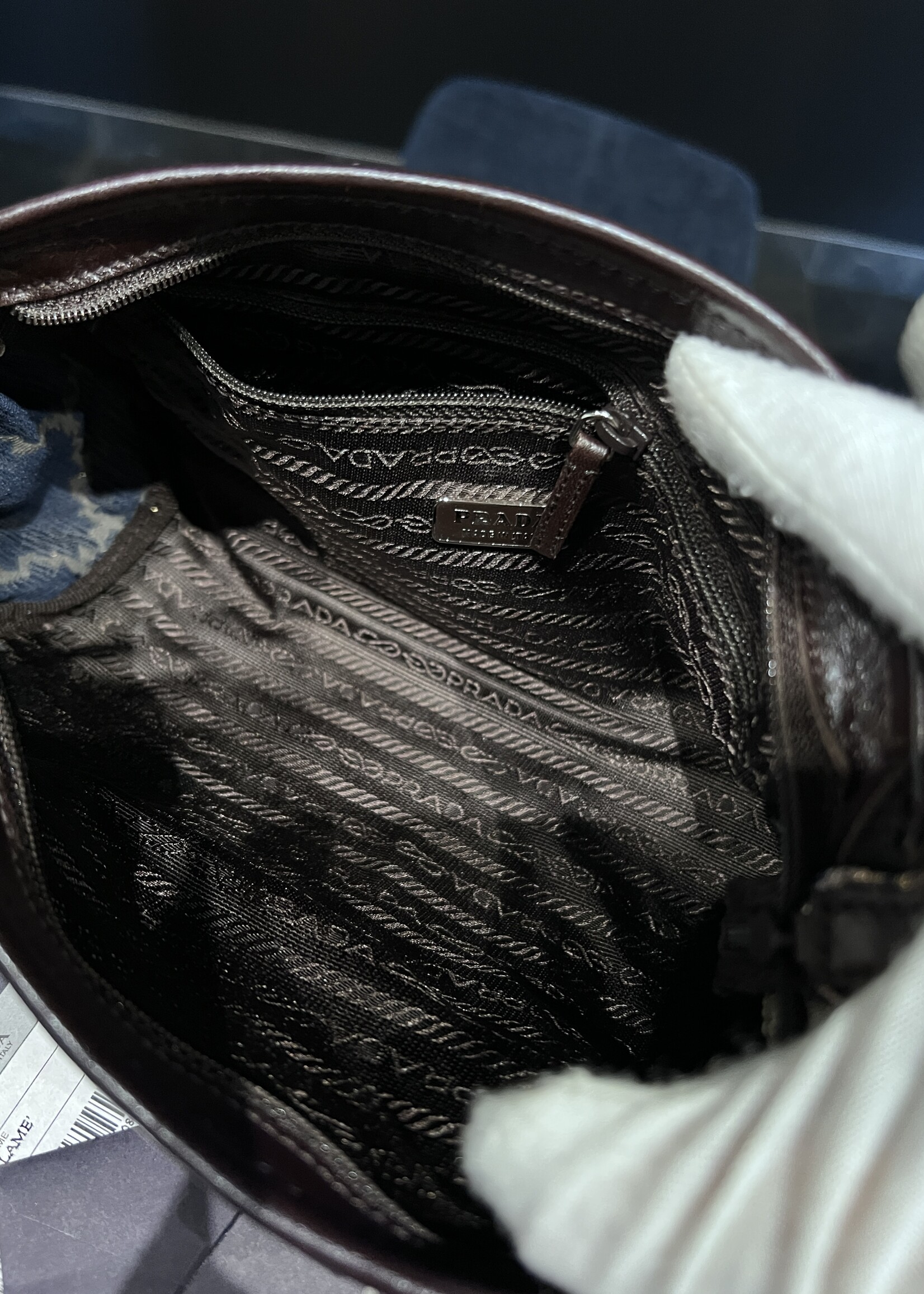 Prada SOLD- Prada Brocade Metallic Handbag