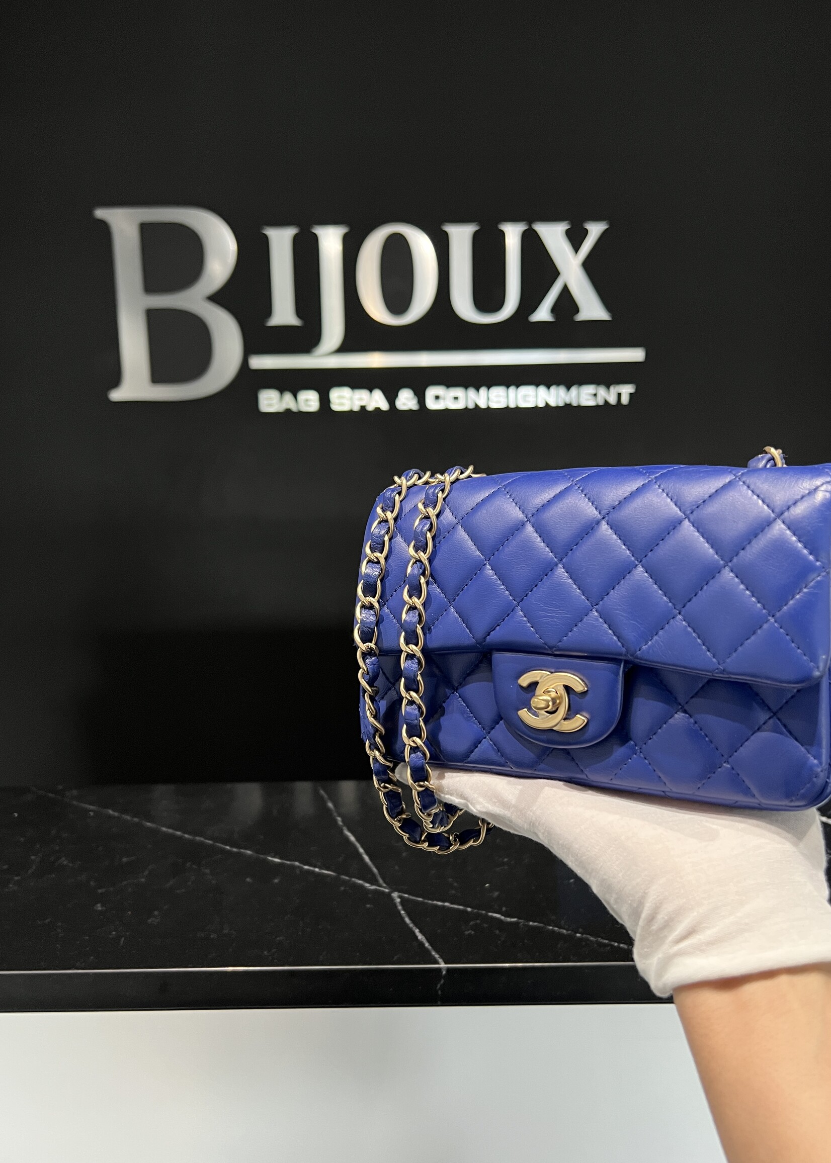 Chanel Chanel Rectangle Mini Flap Blue 17 Series