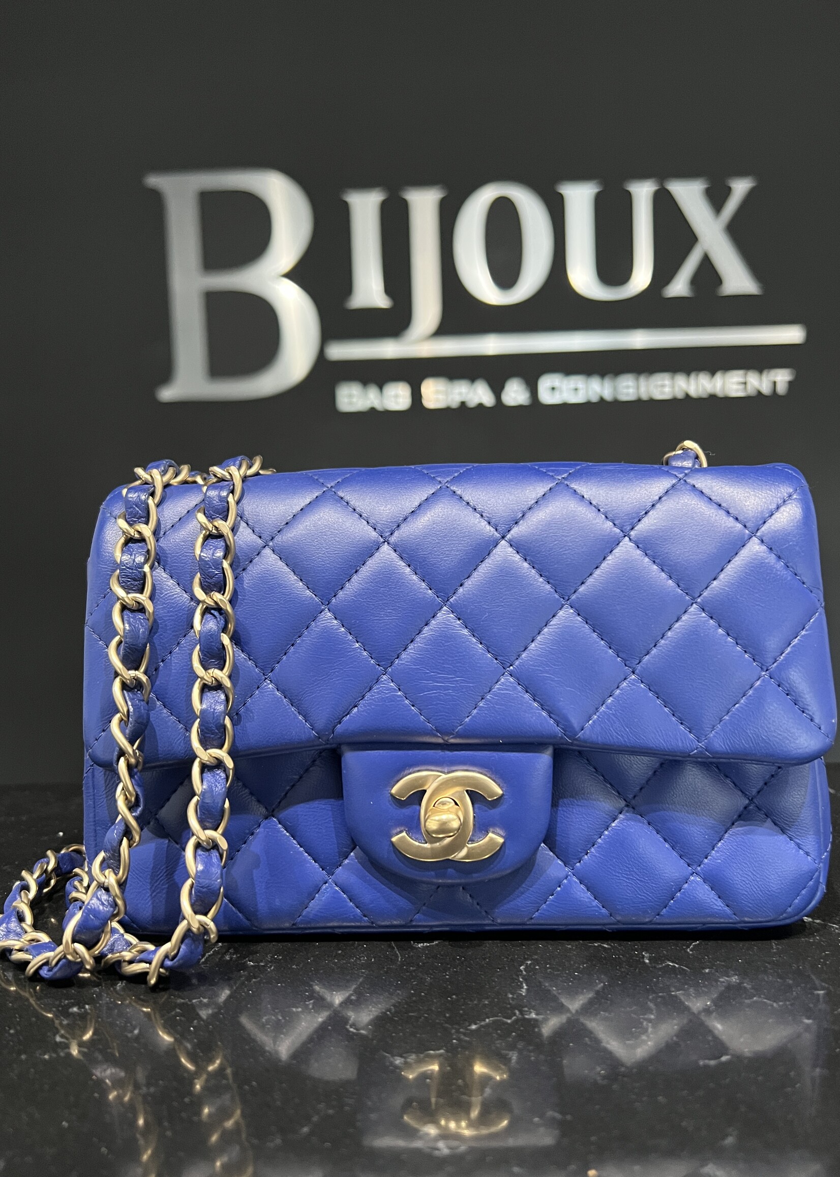 Chanel Chanel Rectangle Mini Flap Blue 17 Series