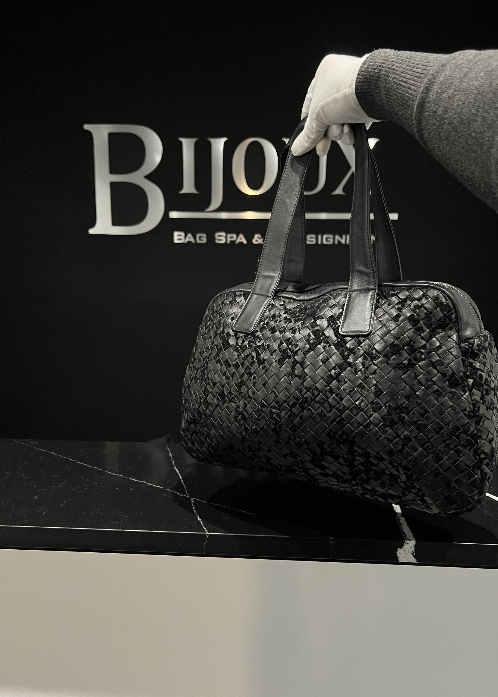 Bottega Veneta Bottega Veneta Woven Boston