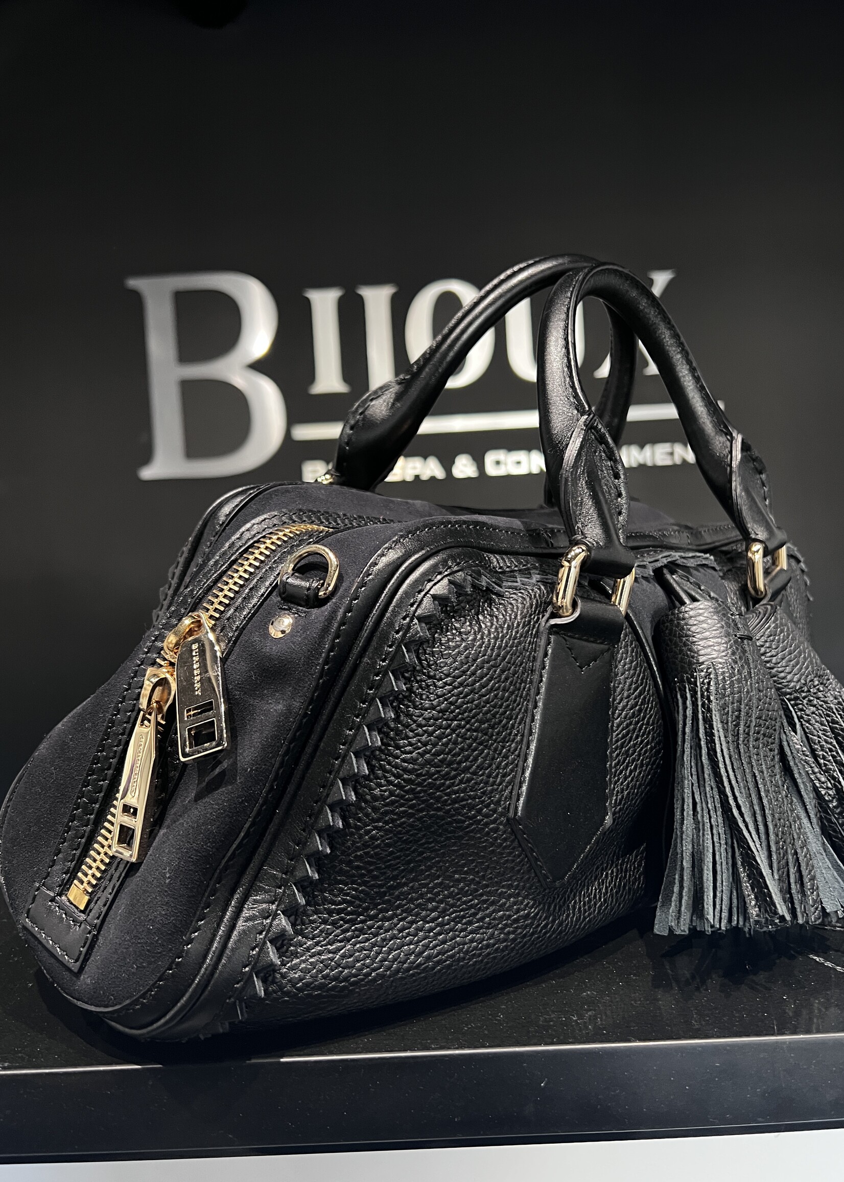 Burberry SOLD - Burberry Navy Tassle Prorsum