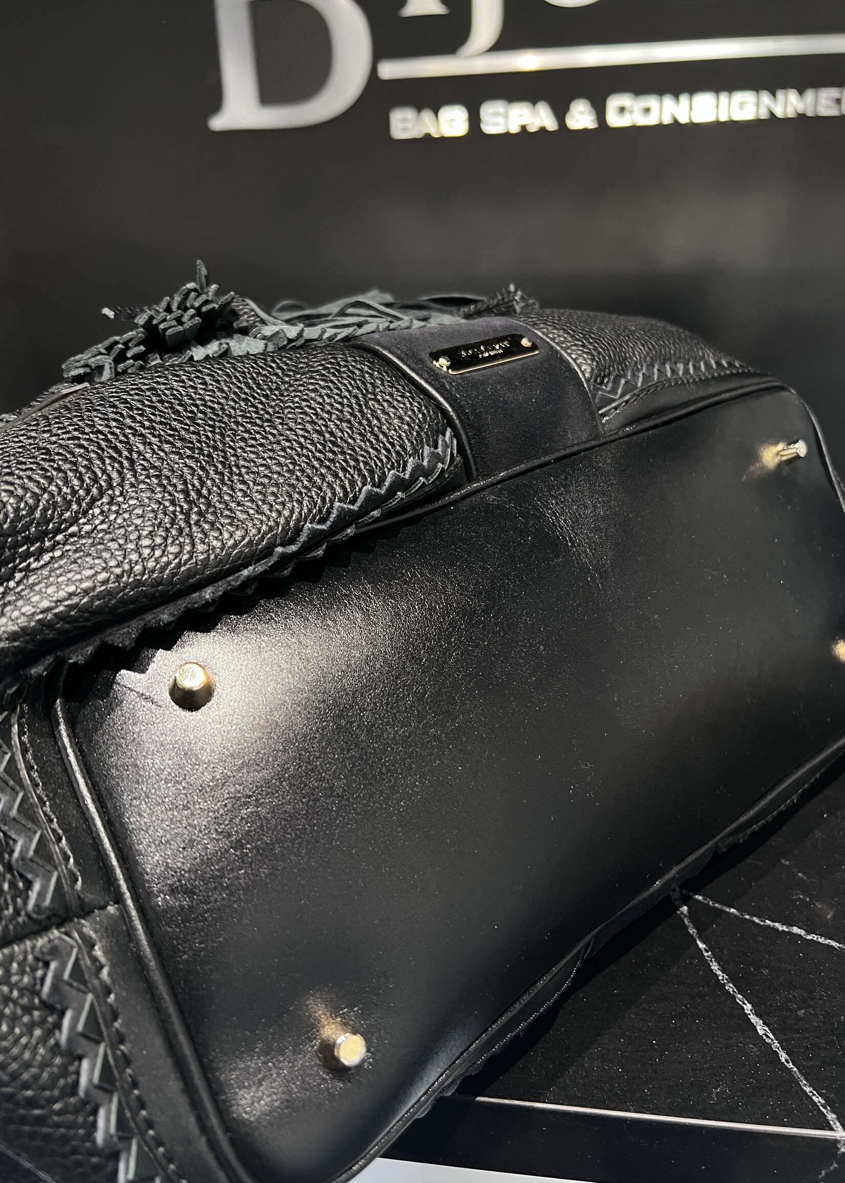 Burberry SOLD - Burberry Navy Tassle Prorsum