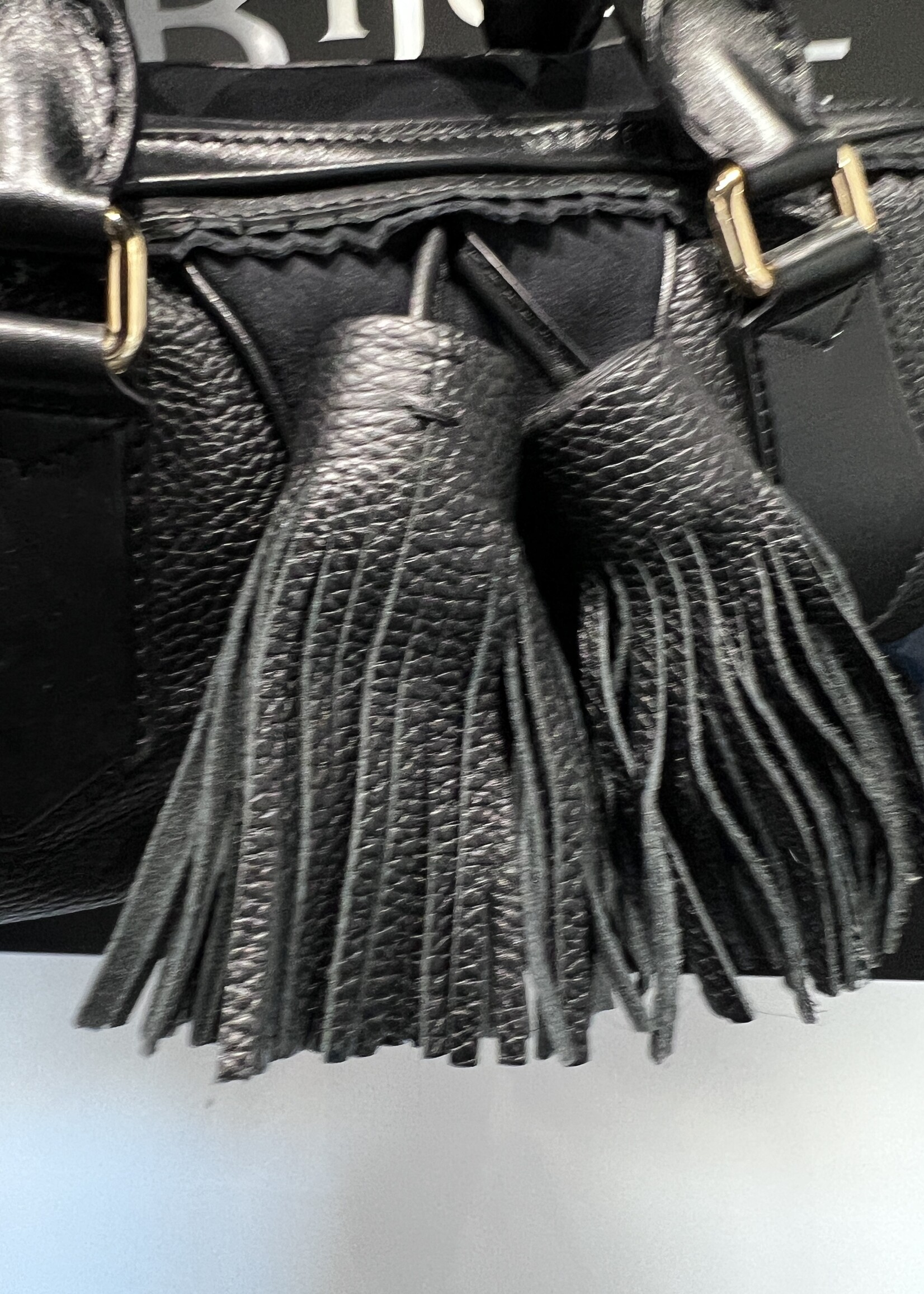 Burberry SOLD - Burberry Navy Tassle Prorsum