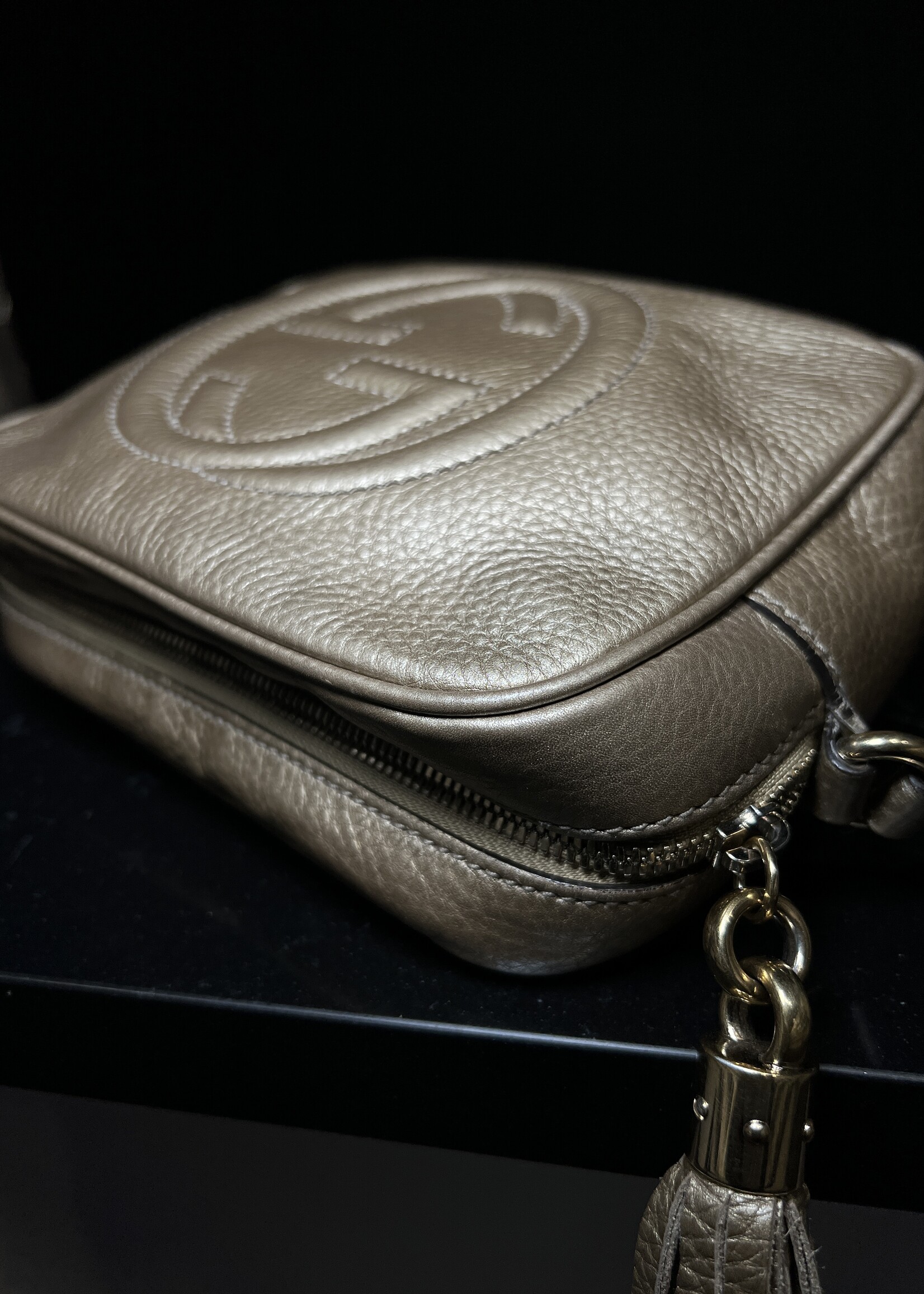 Gucci SOLD - Gucci Gold  Disco Soho Bag