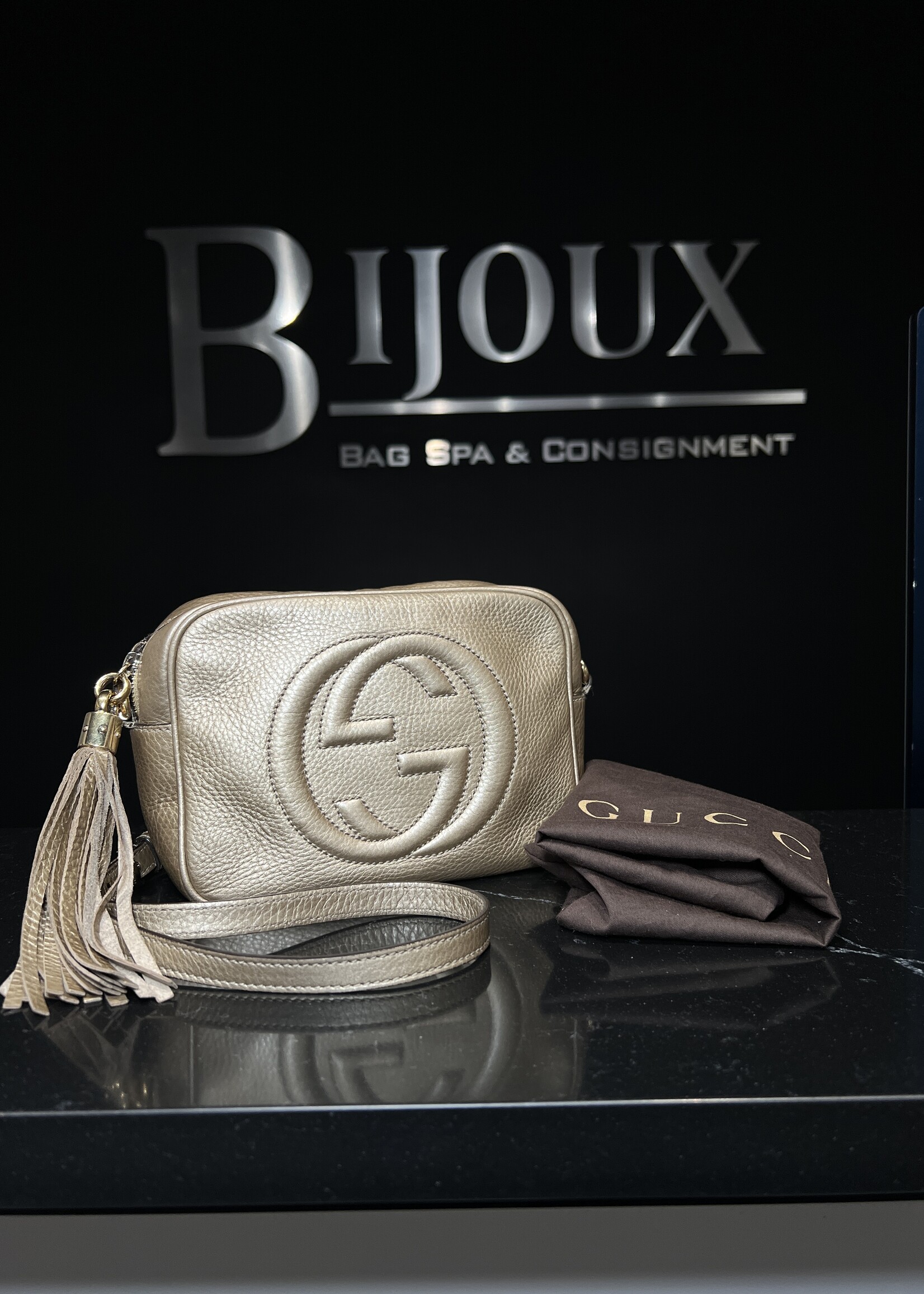 Gucci Gucci Gold  Disco Soho Bag