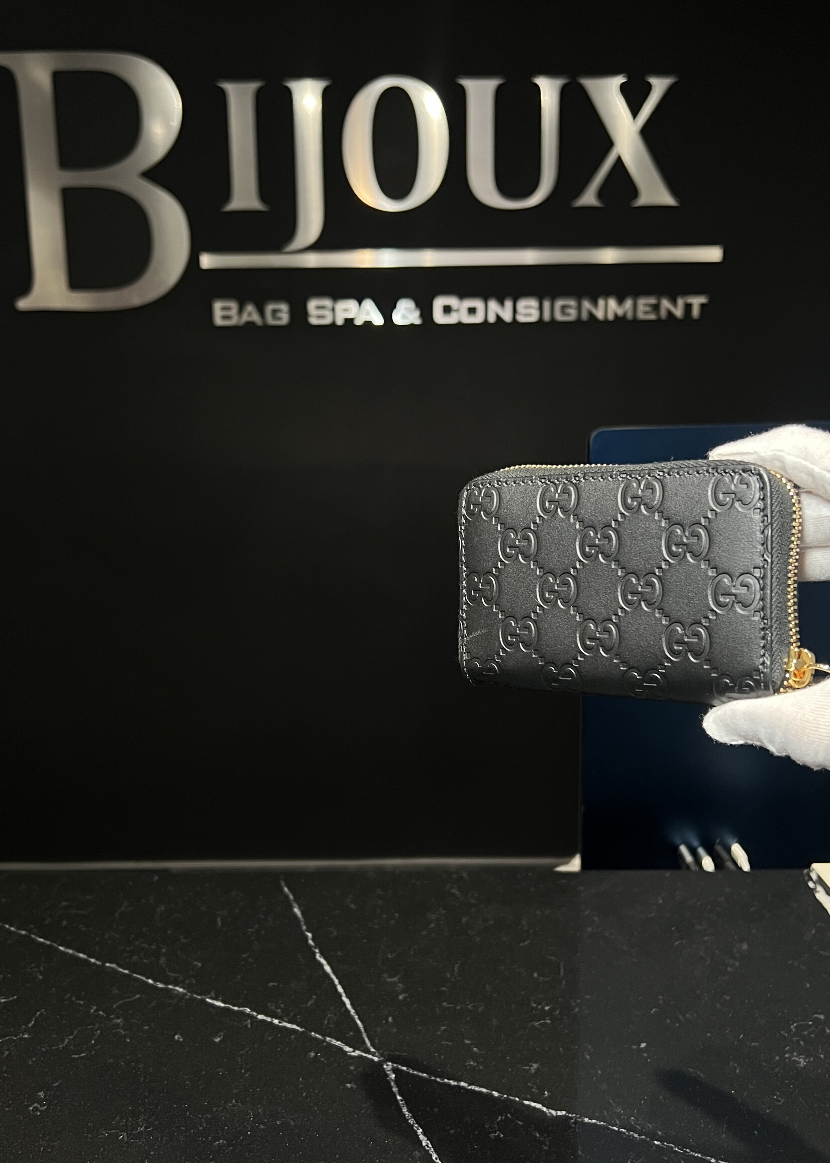 Gucci SOLD - Gucci Guccissima Zip Around Wallet