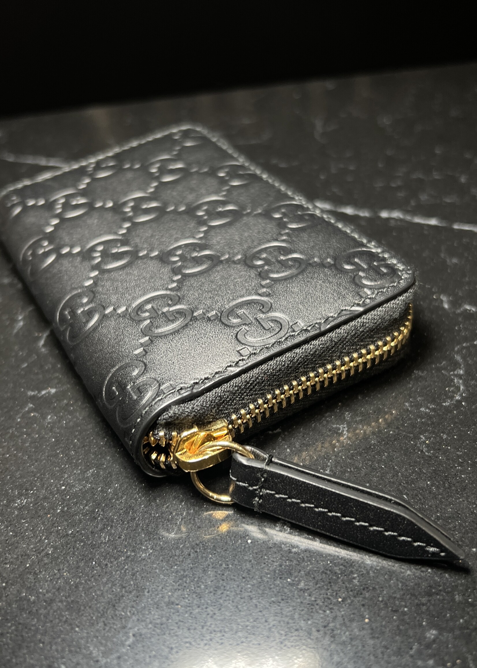 Gucci Gucci Guccissima Zip Around Wallet