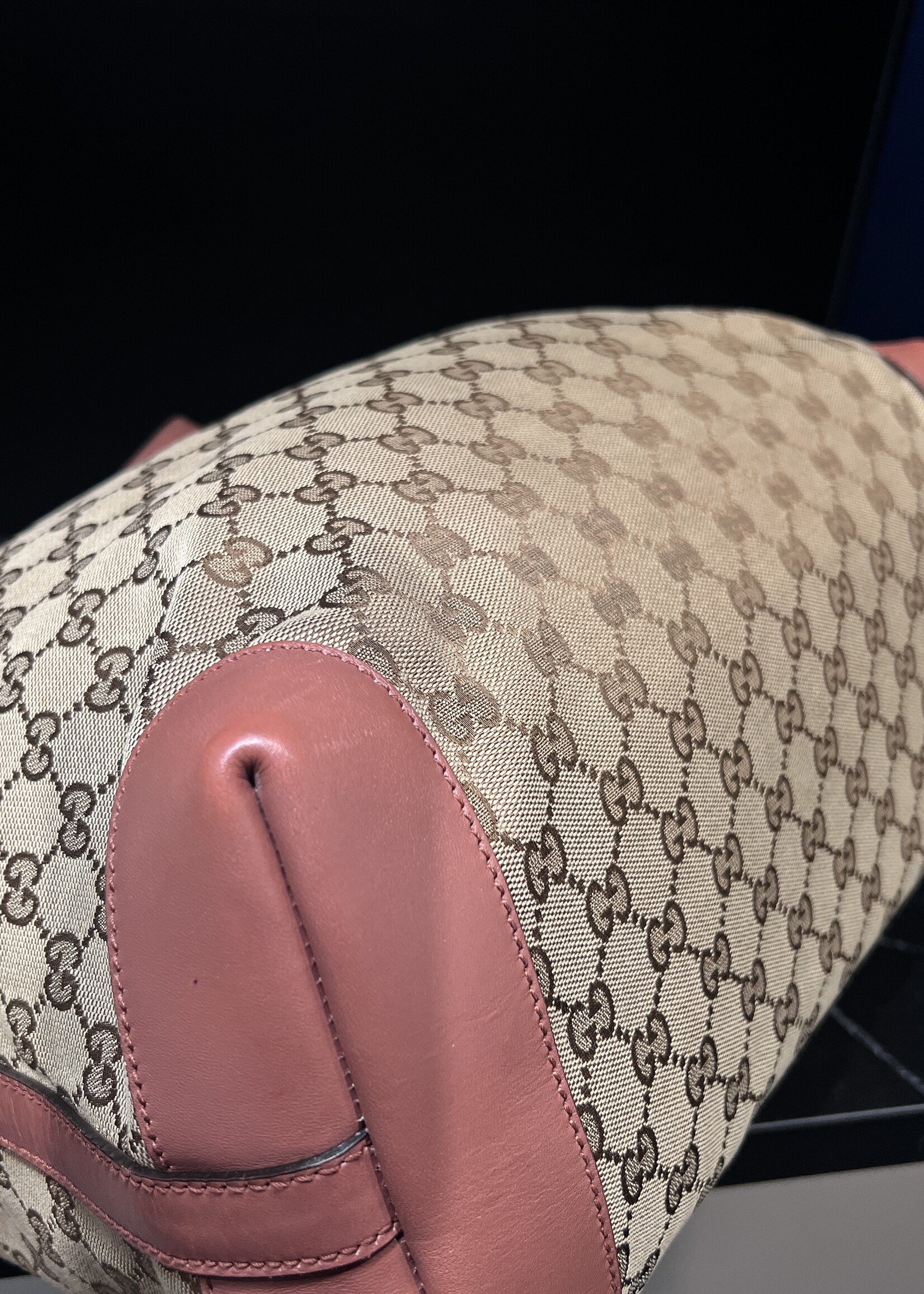 Gucci SOLD- Gucci Pink Trim Tote