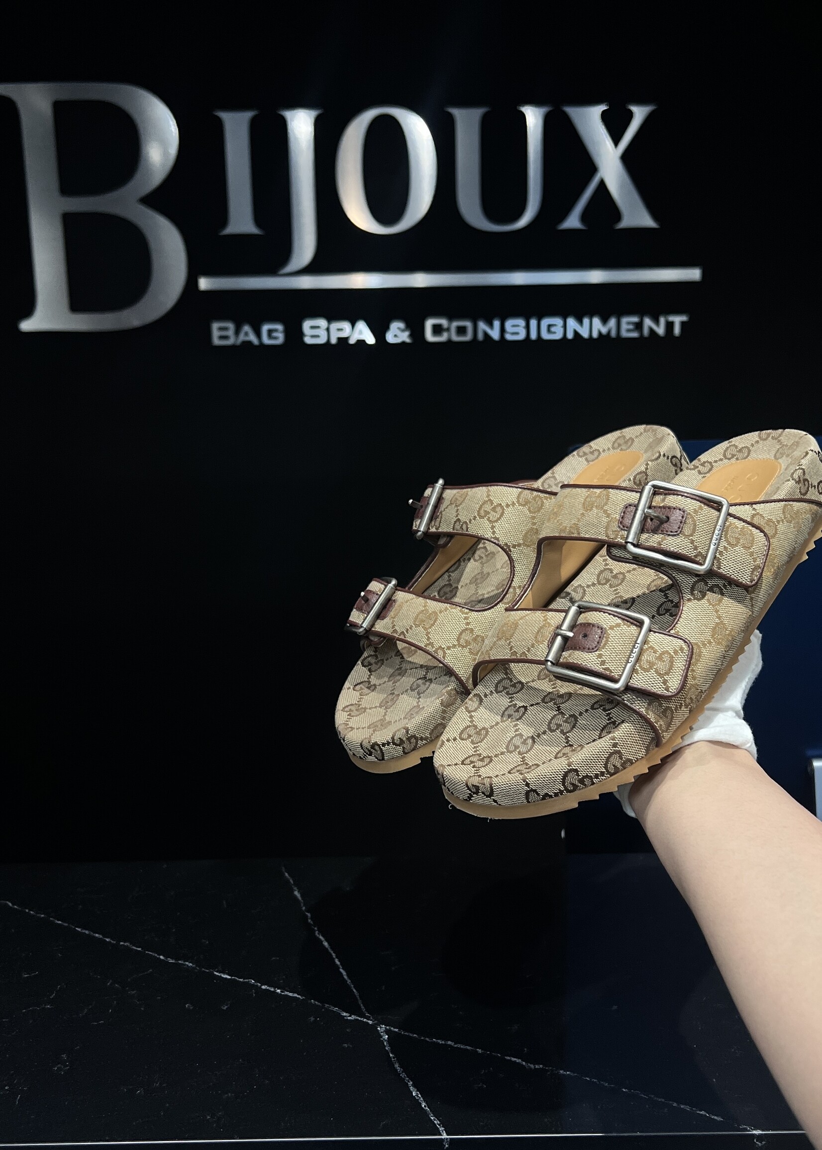 Gucci Gucci Double Strap Slides