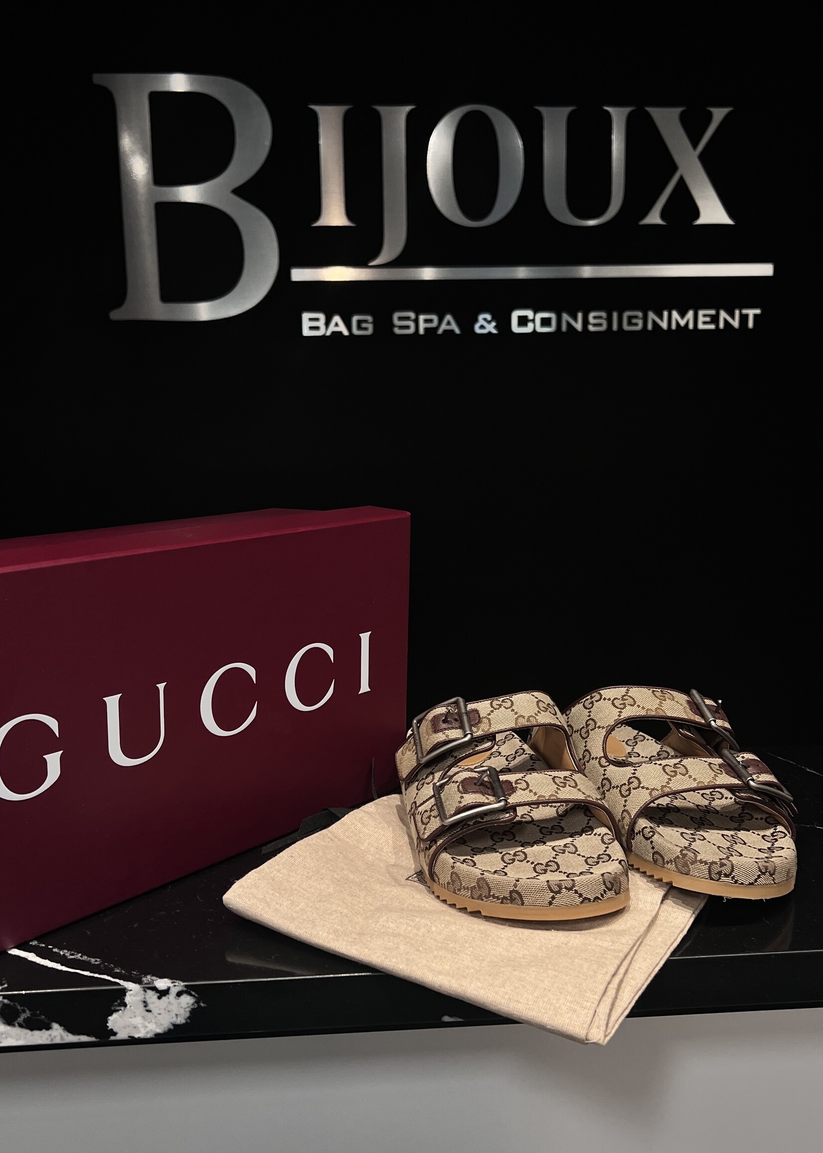 Gucci Gucci Double Strap Slides