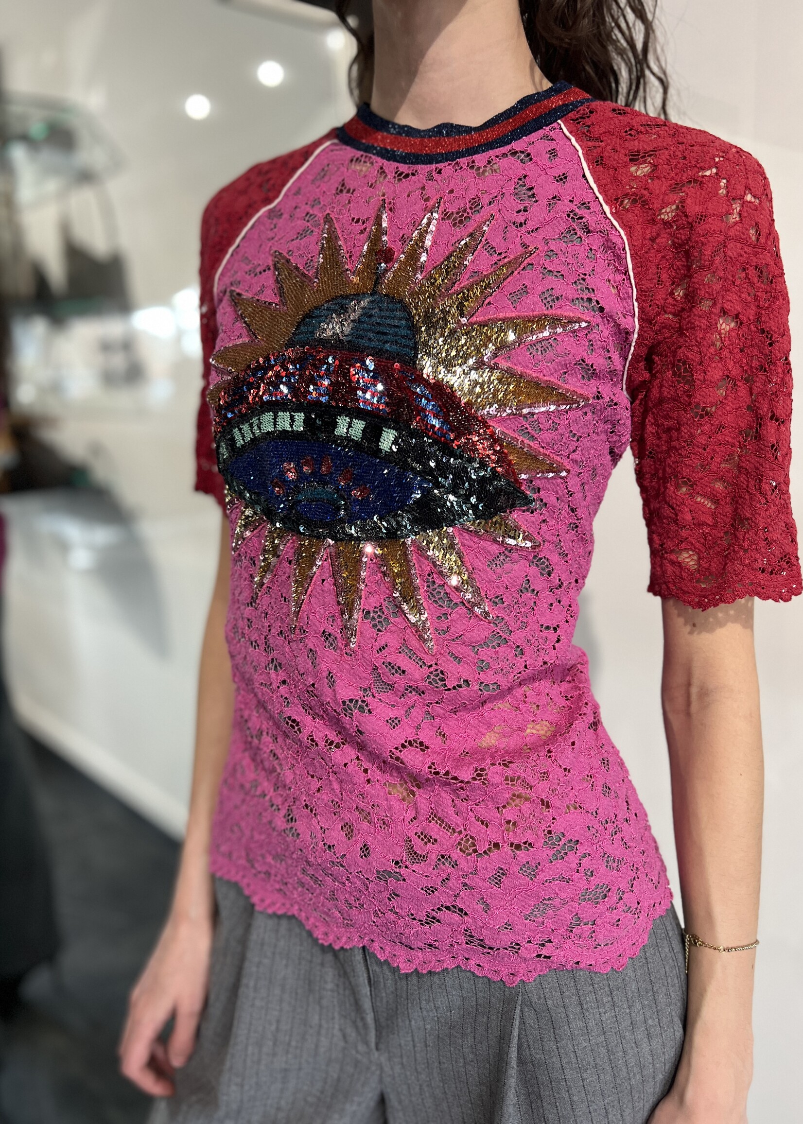 Gucci Gucci Lace UFO Shirt Medium