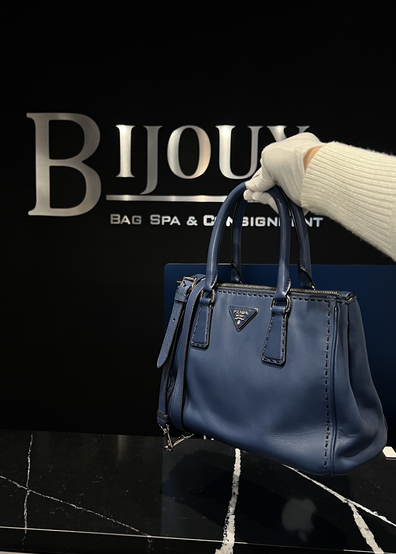 Prada SOLD - Prada Galleria Bluette Small Bag