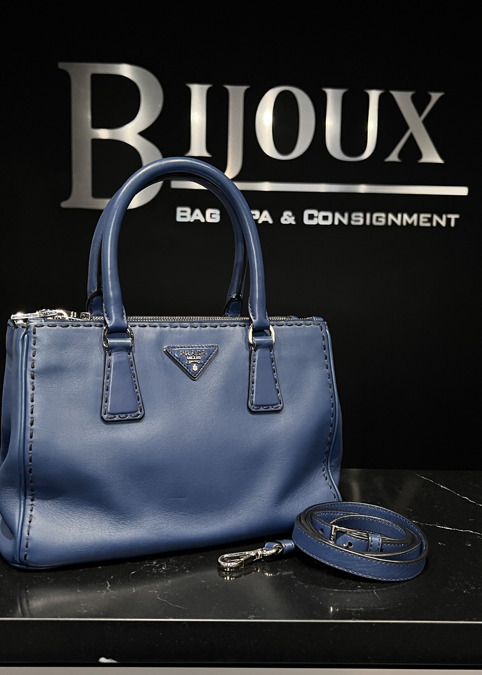 Prada SOLD - Prada Galleria Bluette Small Bag