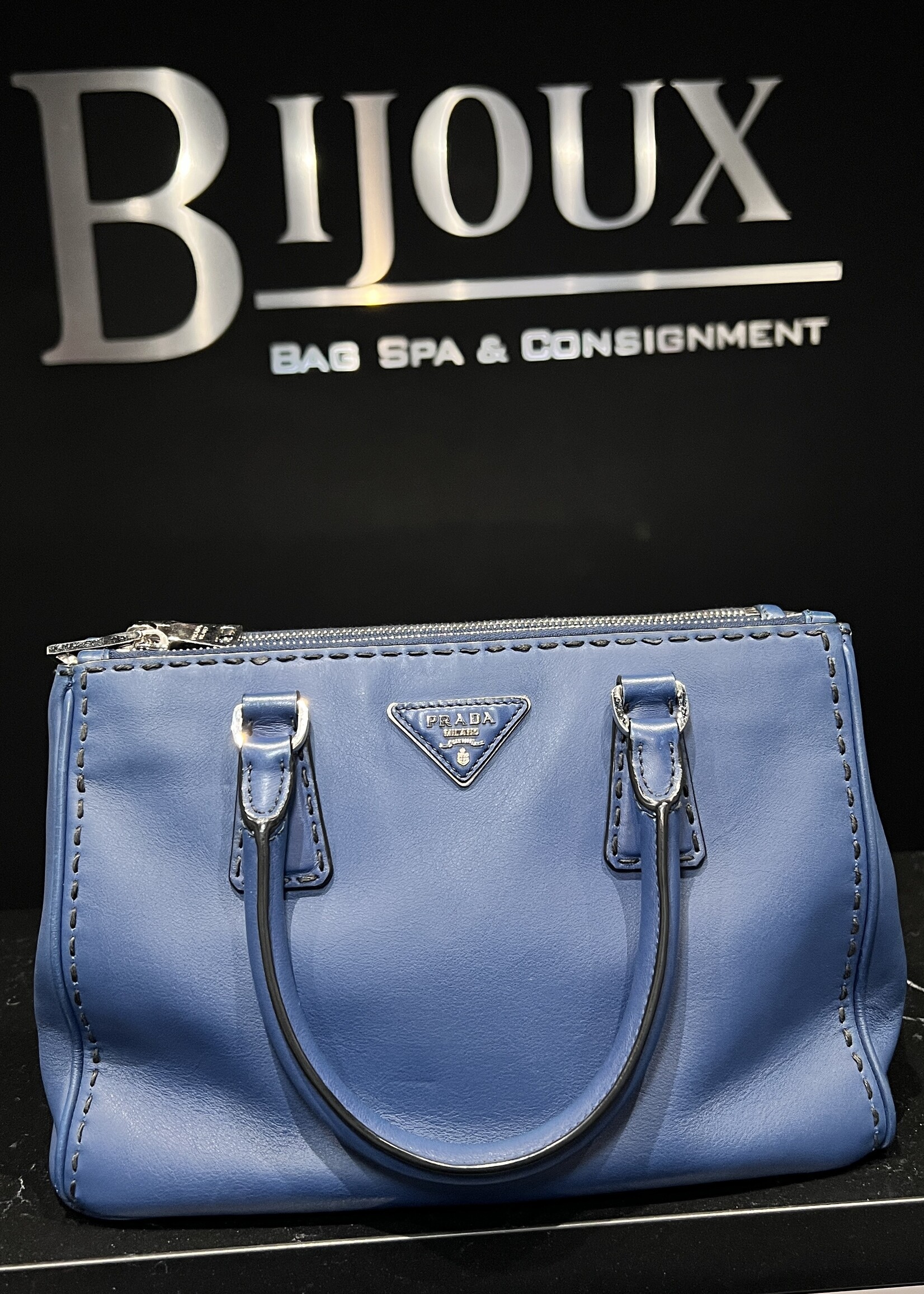 Prada SOLD - Prada Galleria Bluette Small Bag