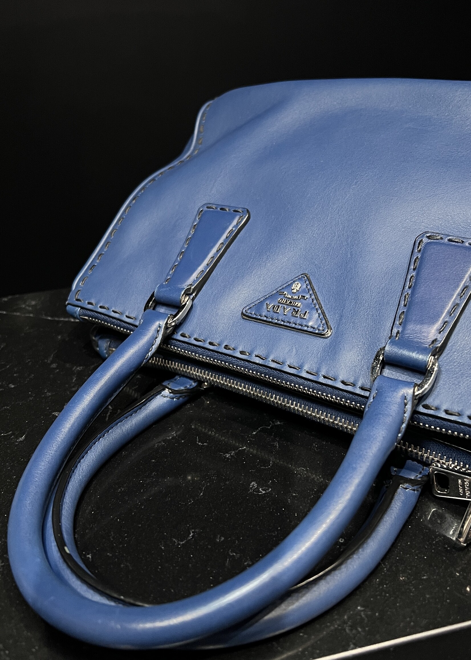 Prada SOLD - Prada Galleria Bluette Small Bag