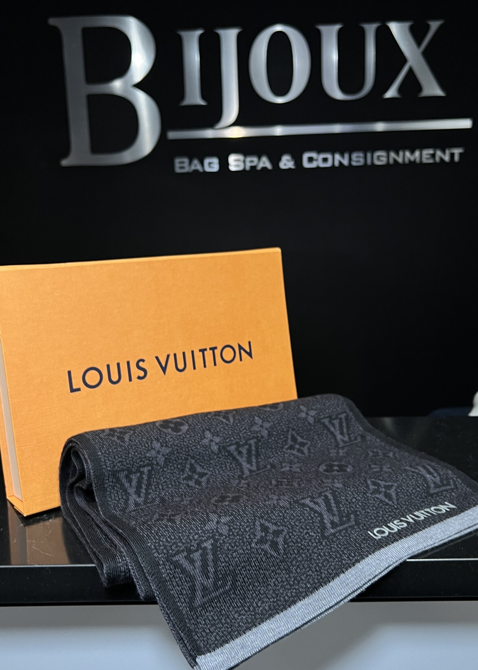 Louis Vuitton SOLD- Louis Vuitton Monogram Eclipse Scarf