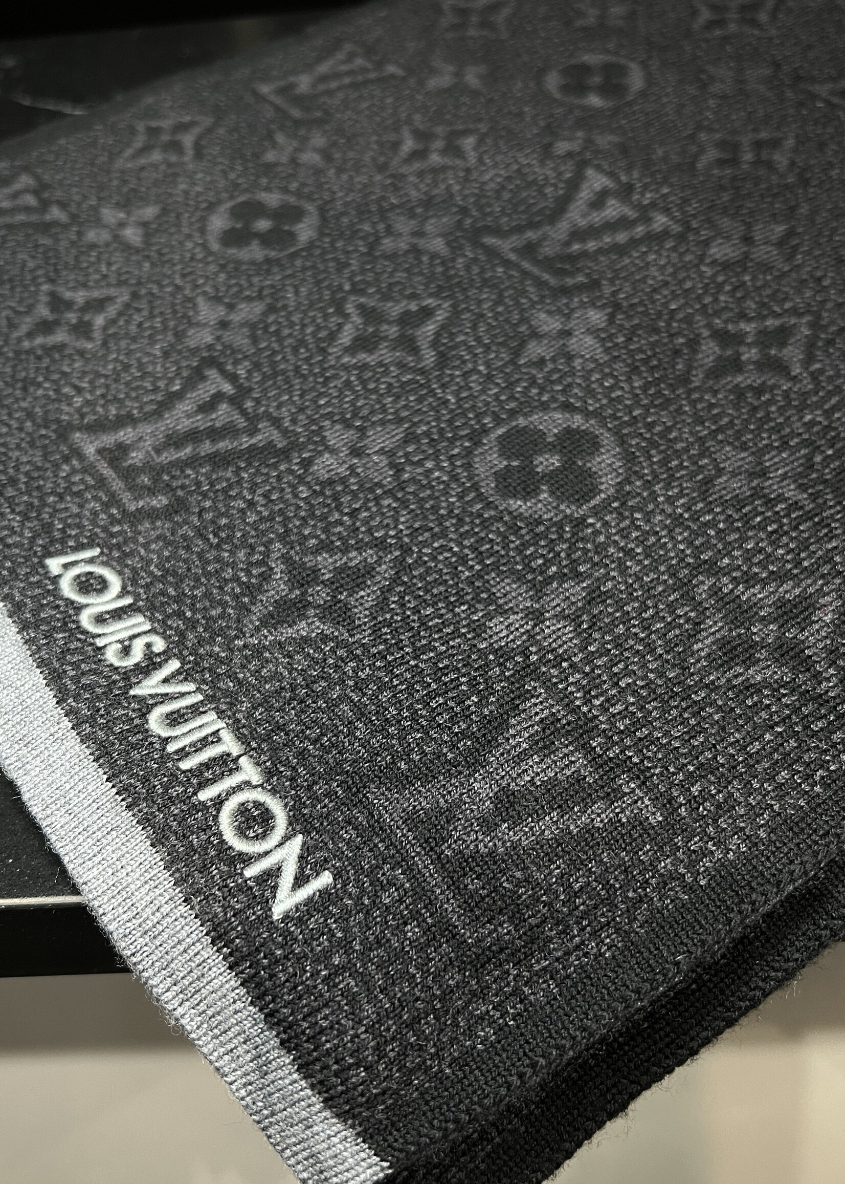Louis Vuitton SOLD- Louis Vuitton Monogram Eclipse Scarf