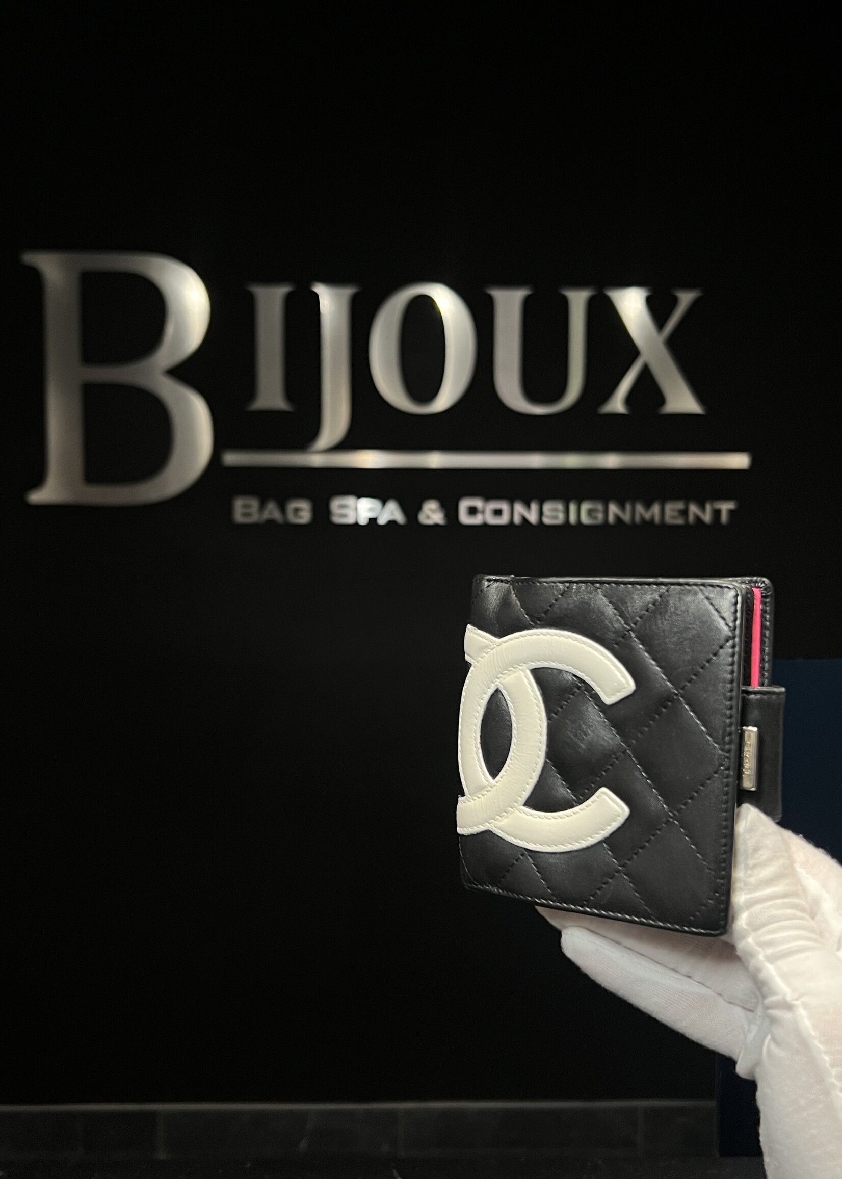 Chanel SOLD - Chanel Cambon Black Wallet