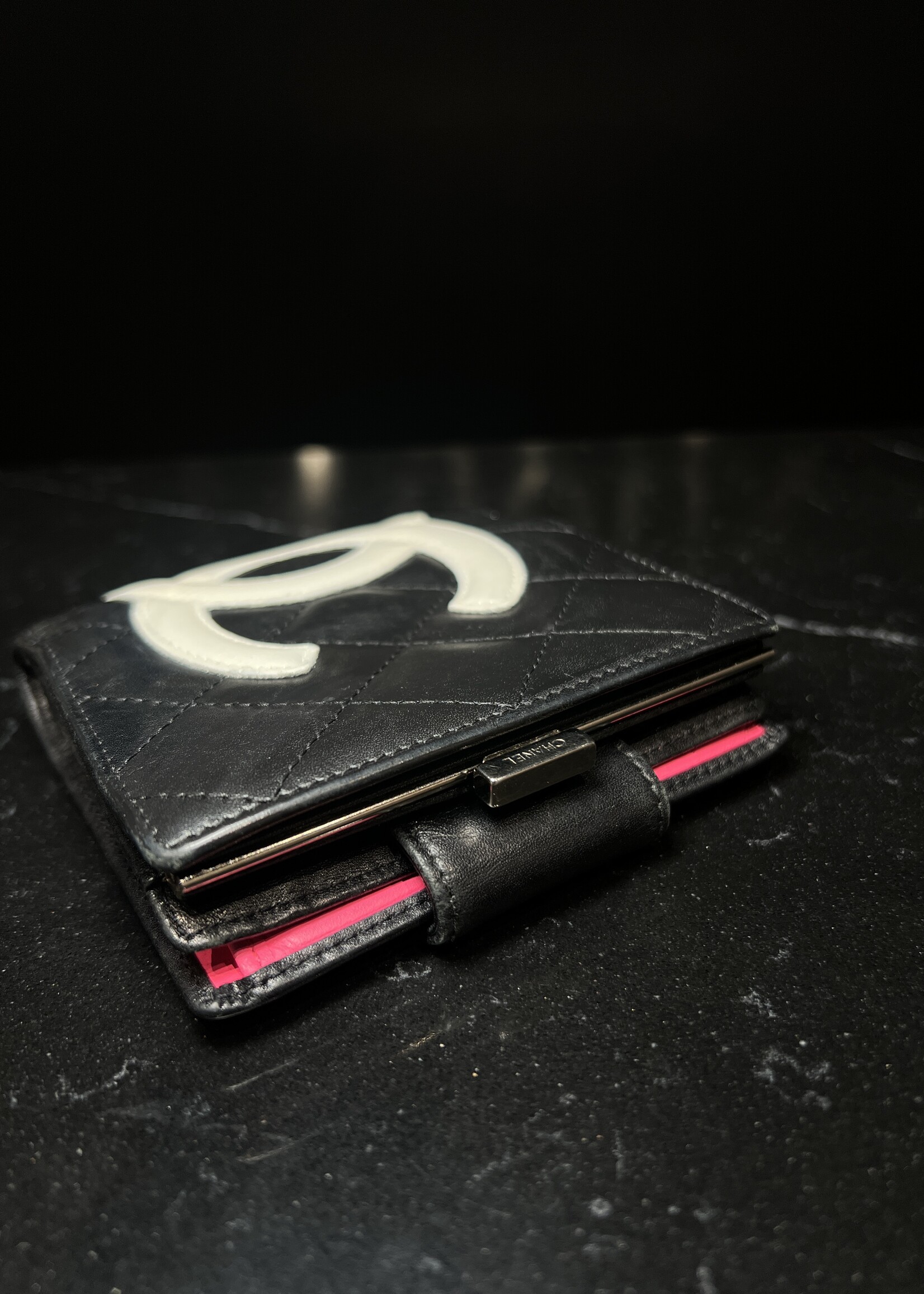 Chanel SOLD - Chanel Cambon Black Wallet