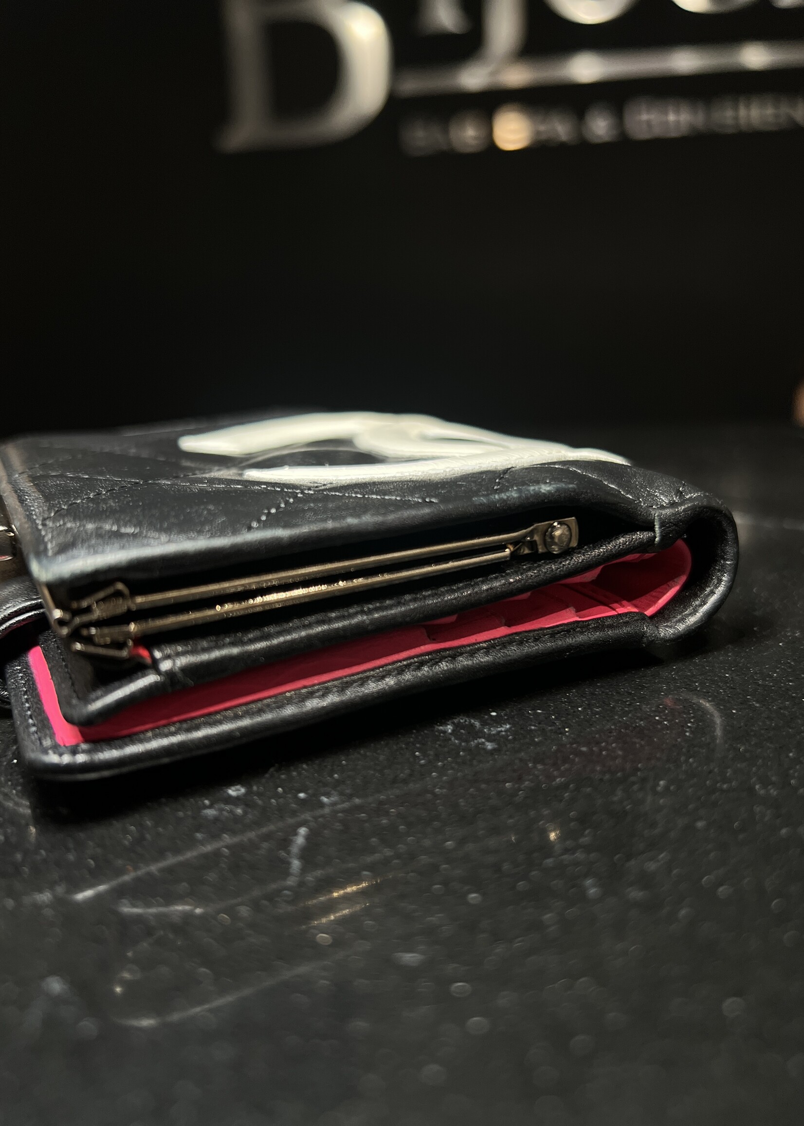 Chanel SOLD - Chanel Cambon Black Wallet