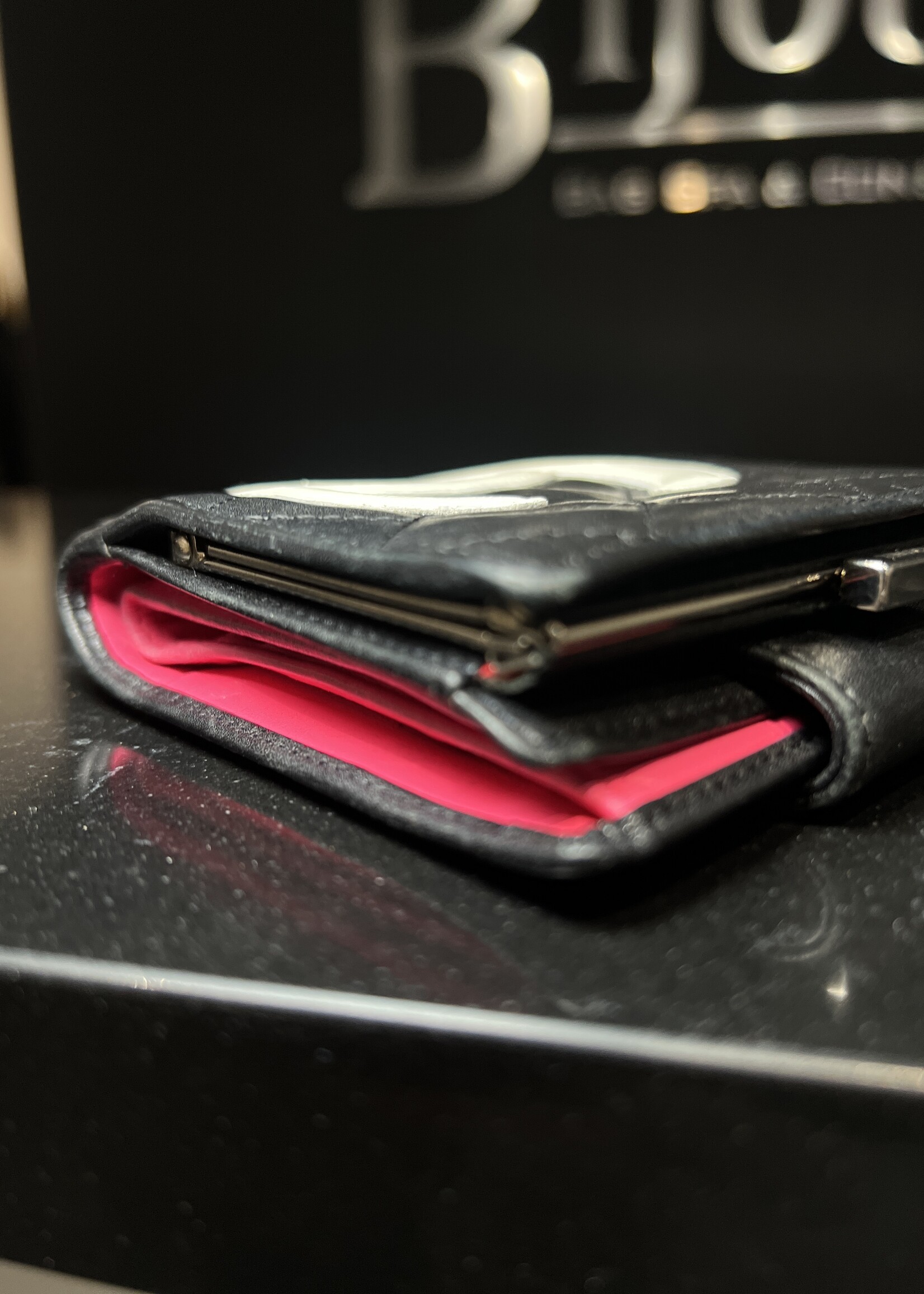 Chanel SOLD - Chanel Cambon Black Wallet