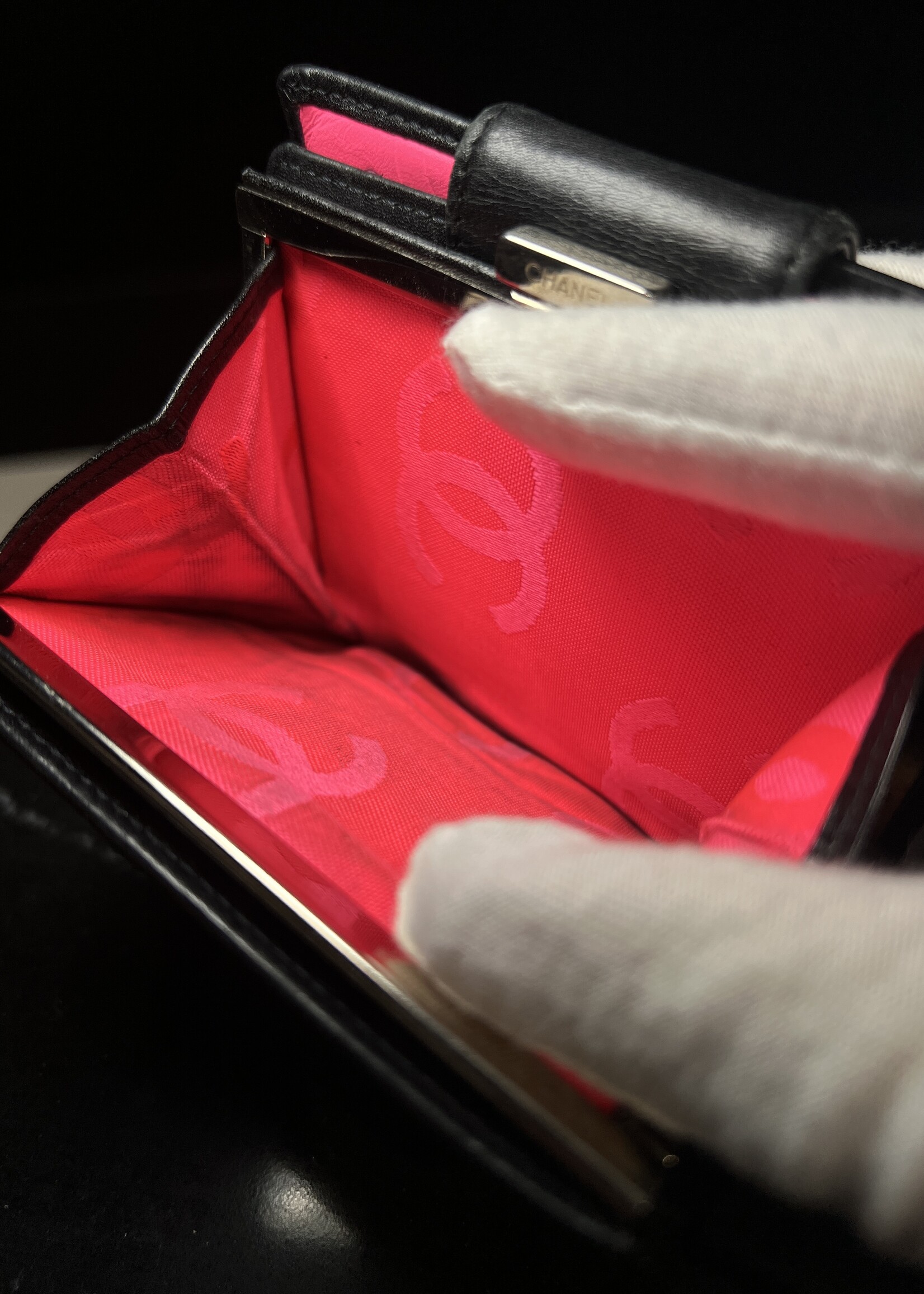 Chanel SOLD - Chanel Cambon Black Wallet