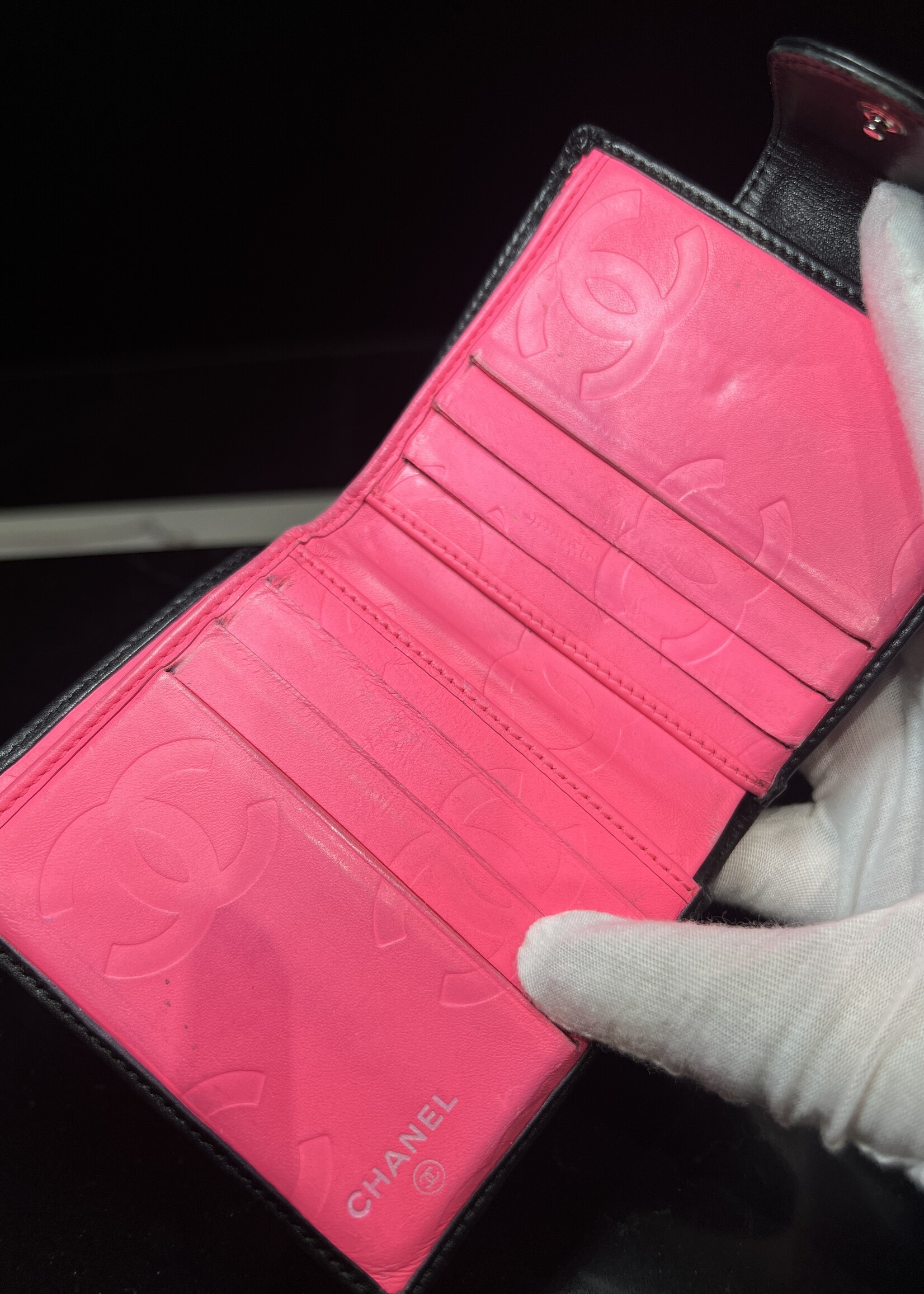 Chanel SOLD - Chanel Cambon Black Wallet