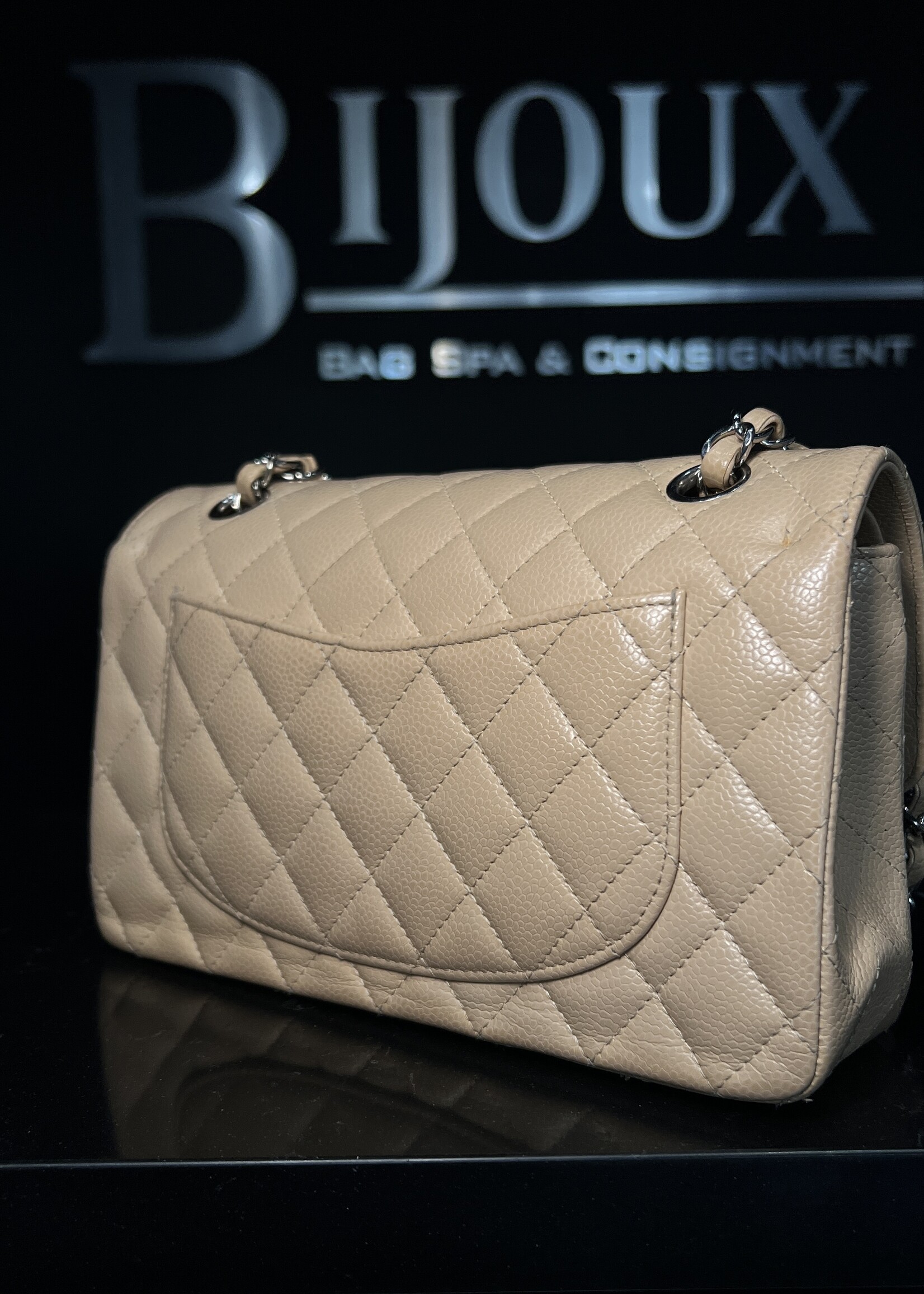 Chanel Chanel Classic Small Double Flap Beige