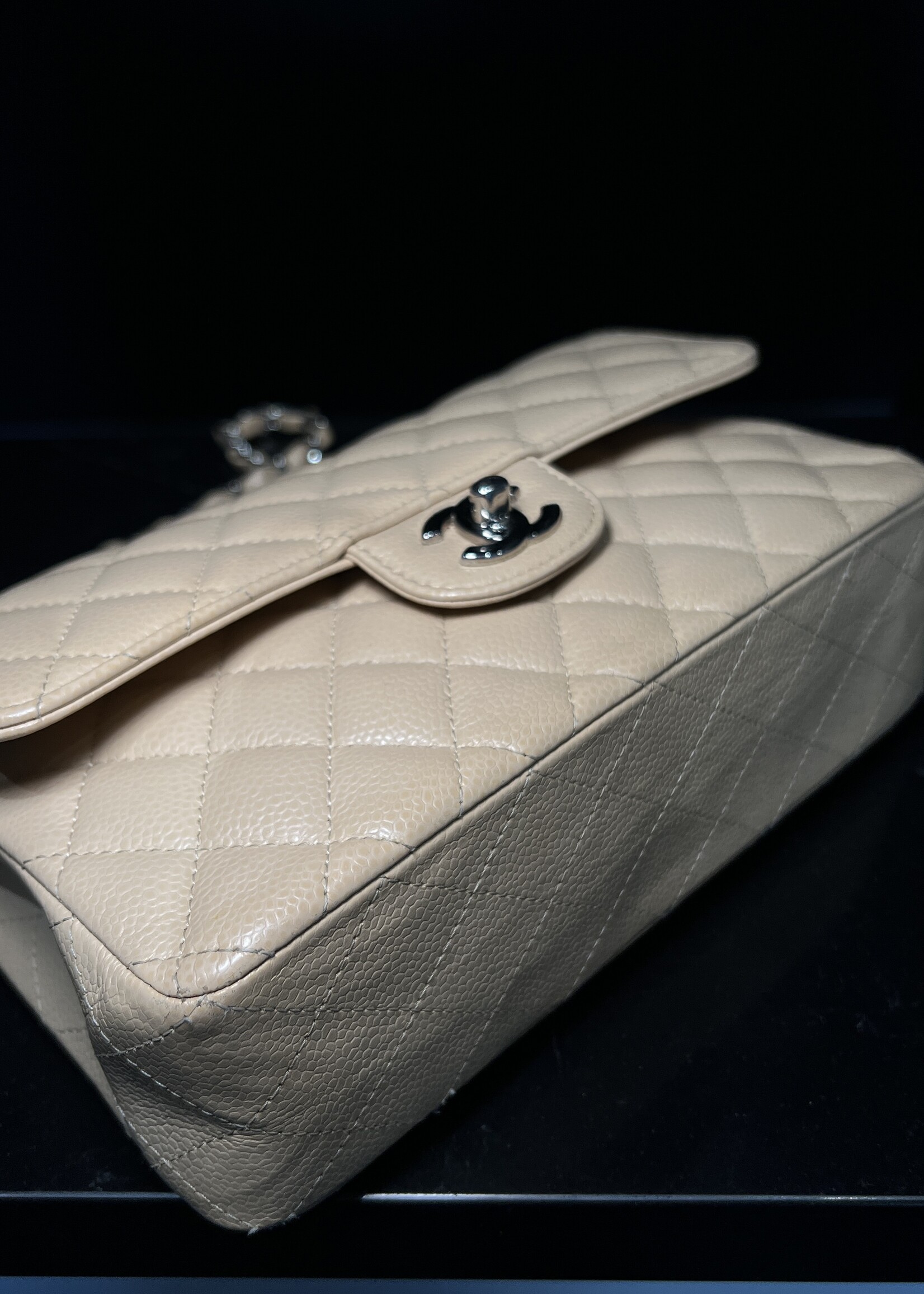Chanel Chanel Classic Small Double Flap Beige