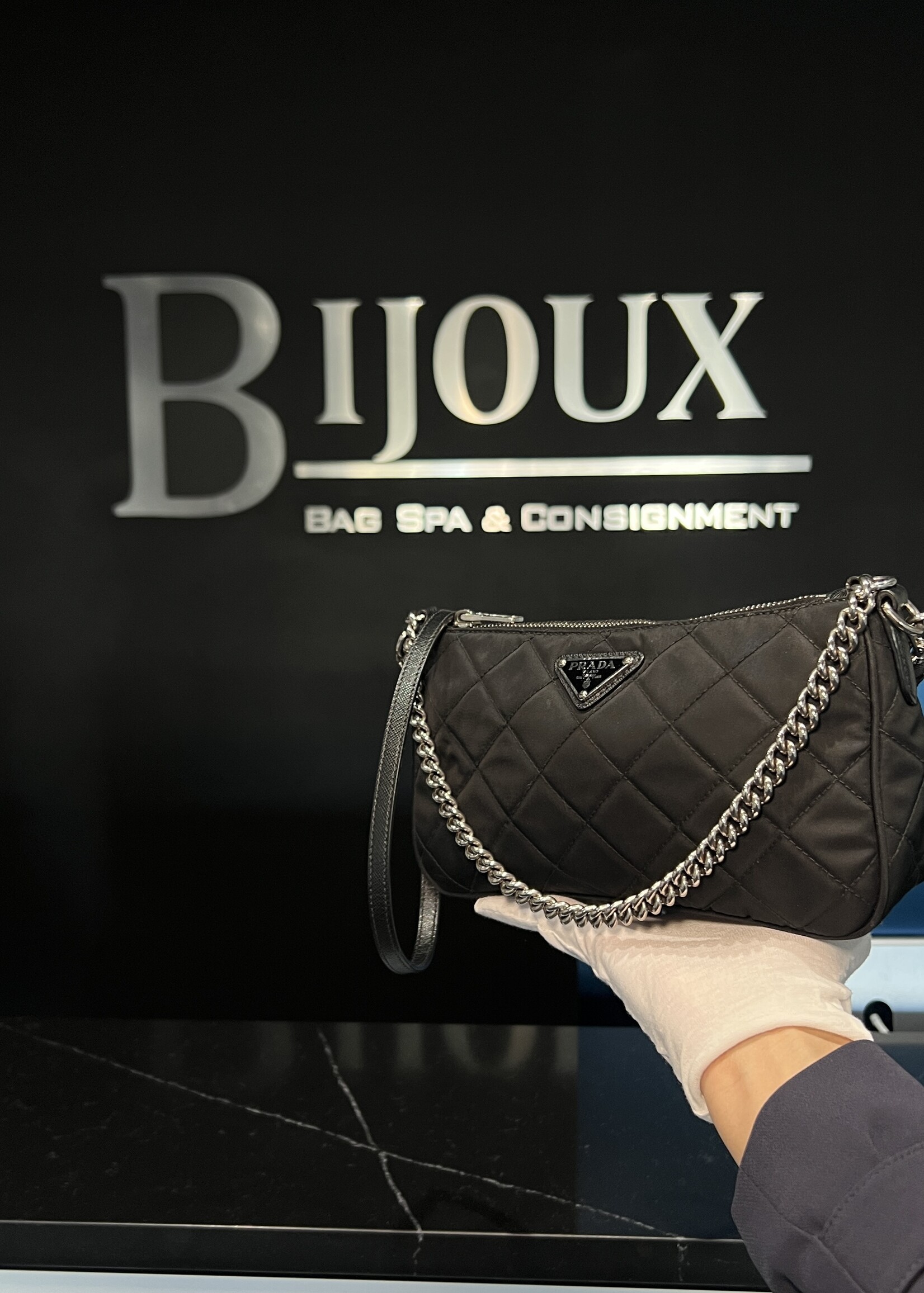 Prada SOLD - Prada Quilted Tessuto Nylon Crossbody