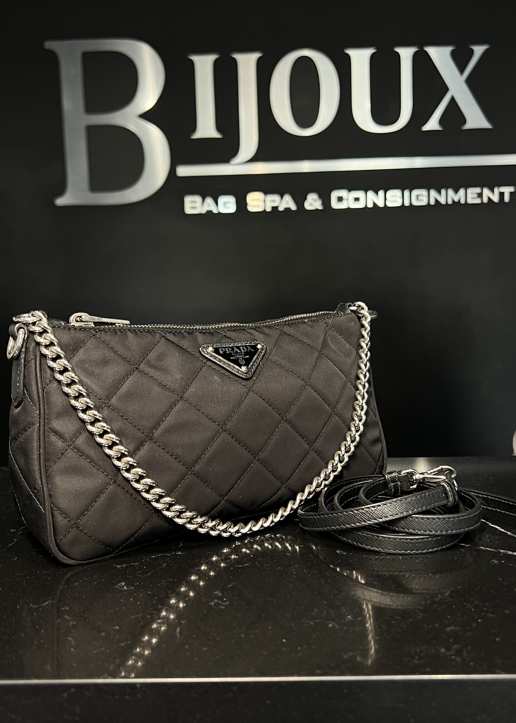 Prada SOLD - Prada Quilted Tessuto Nylon Crossbody