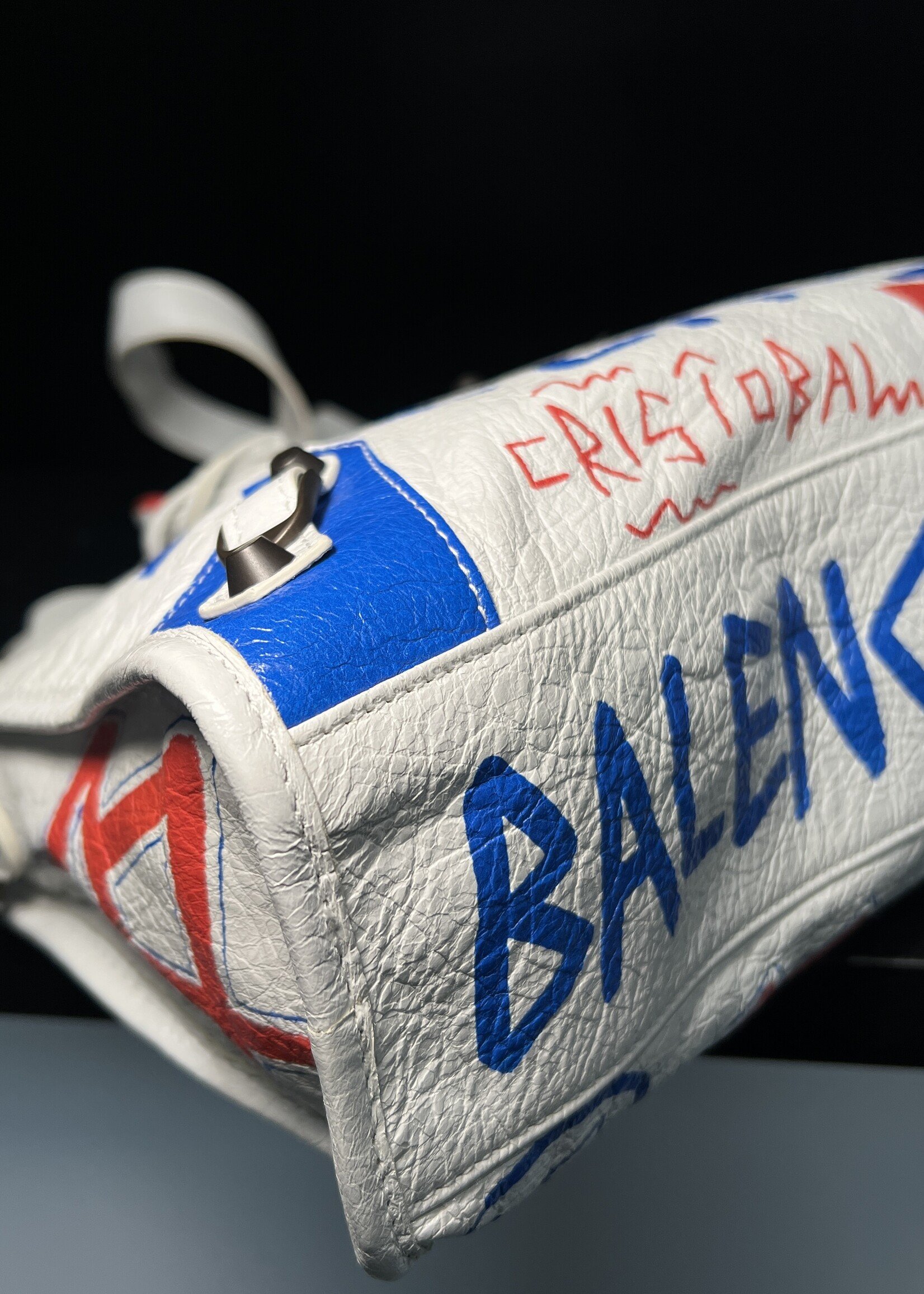 Balenciaga SOLD - Balenciaga White Graffiti Small
