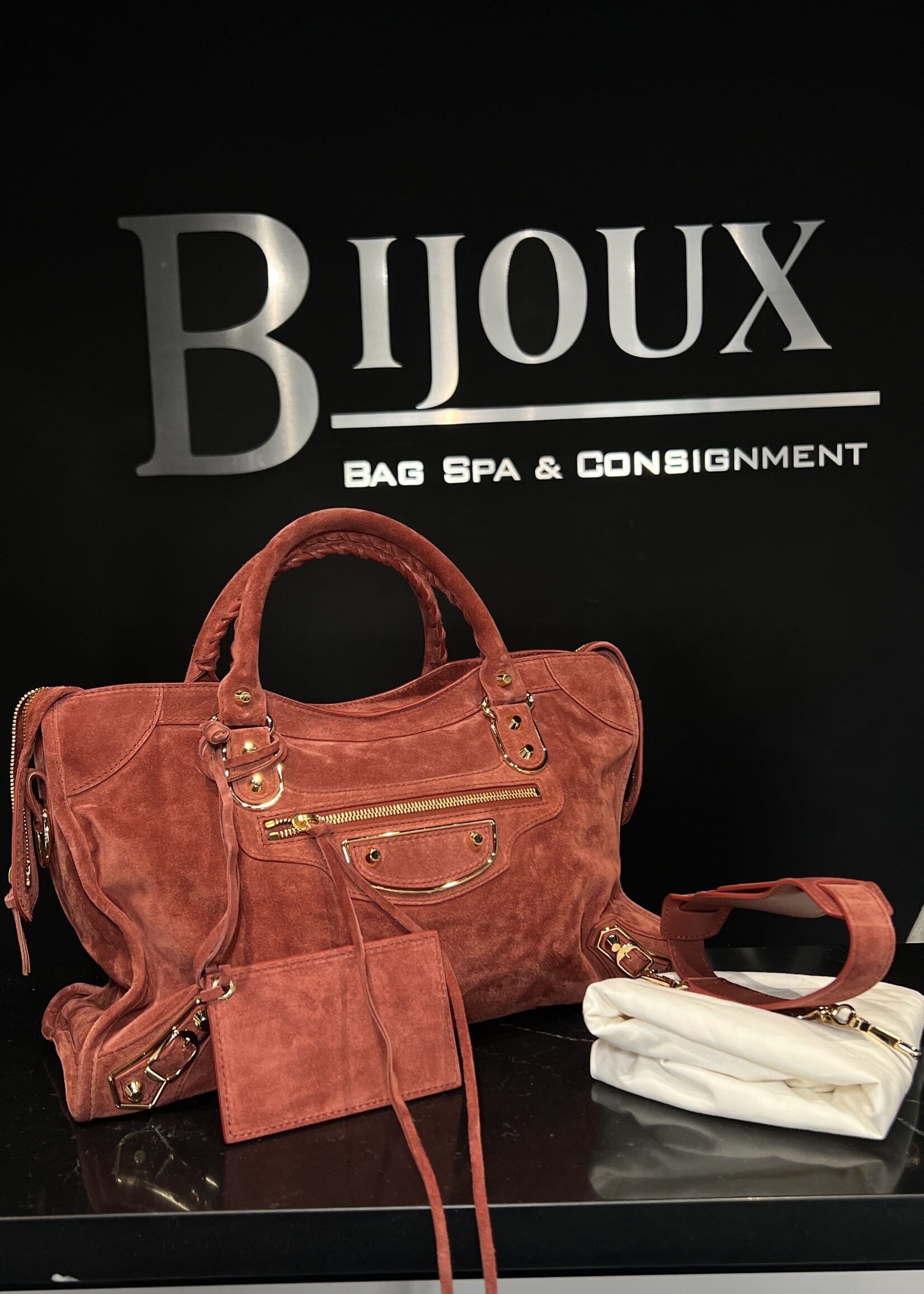 Balenciaga SOLD - Balenciaga Suede Medium City Bag