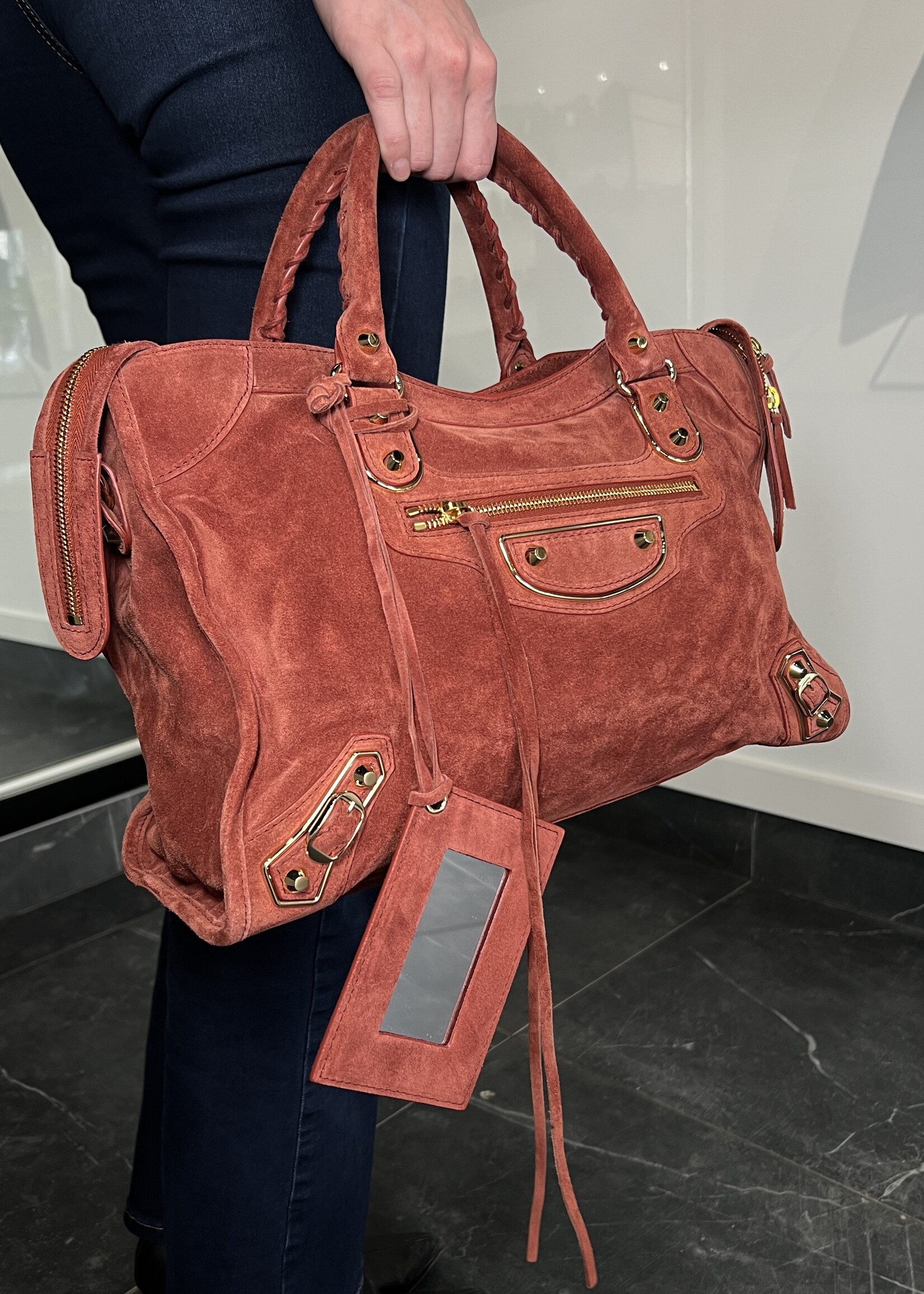 Balenciaga SOLD - Balenciaga Suede Medium City Bag