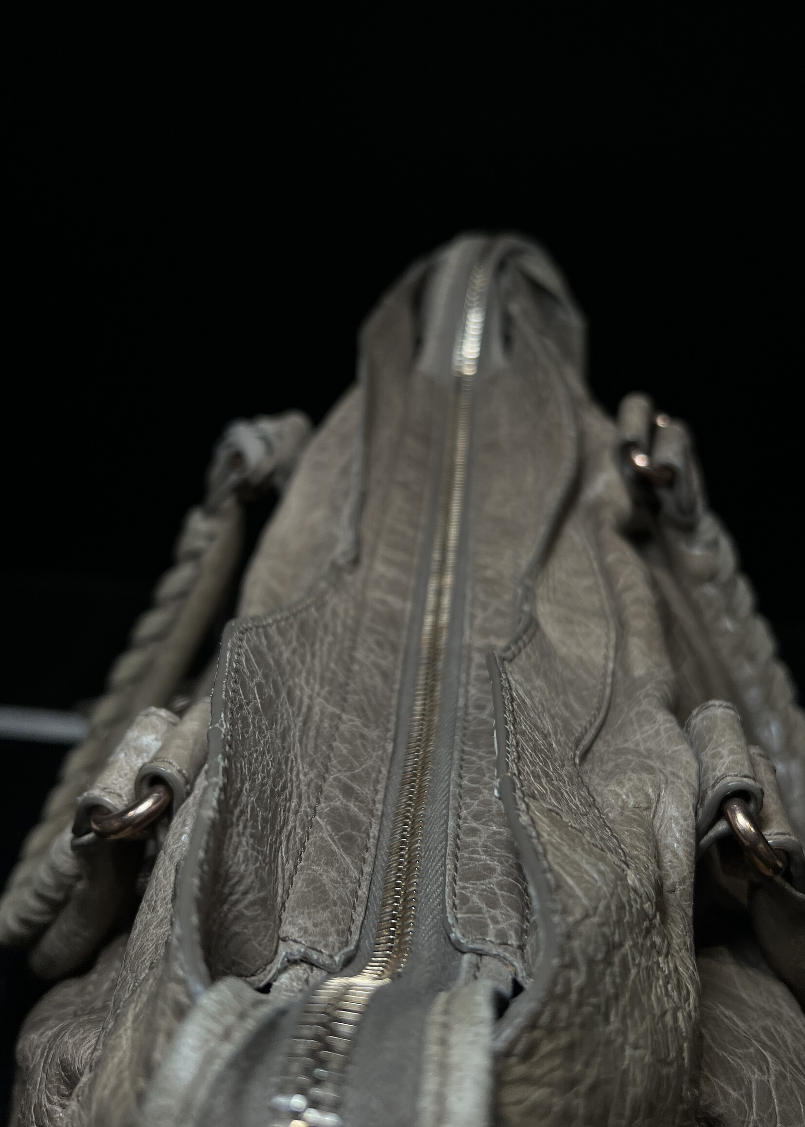 Balenciaga Balenciaga Taupe Crinkle Medium City Bag