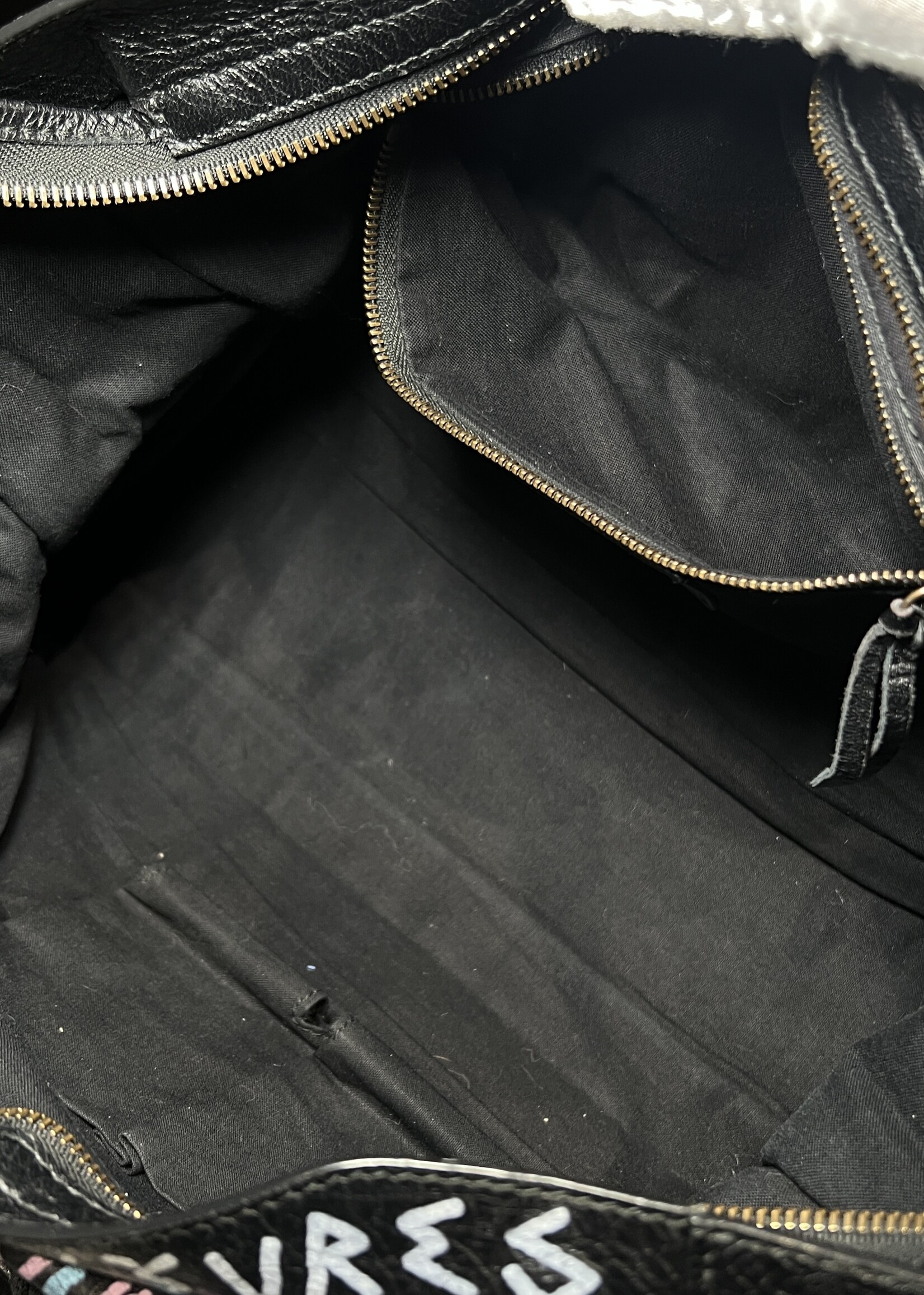 Balenciaga SOLD - Balenciaga Black Graffiti City Bag