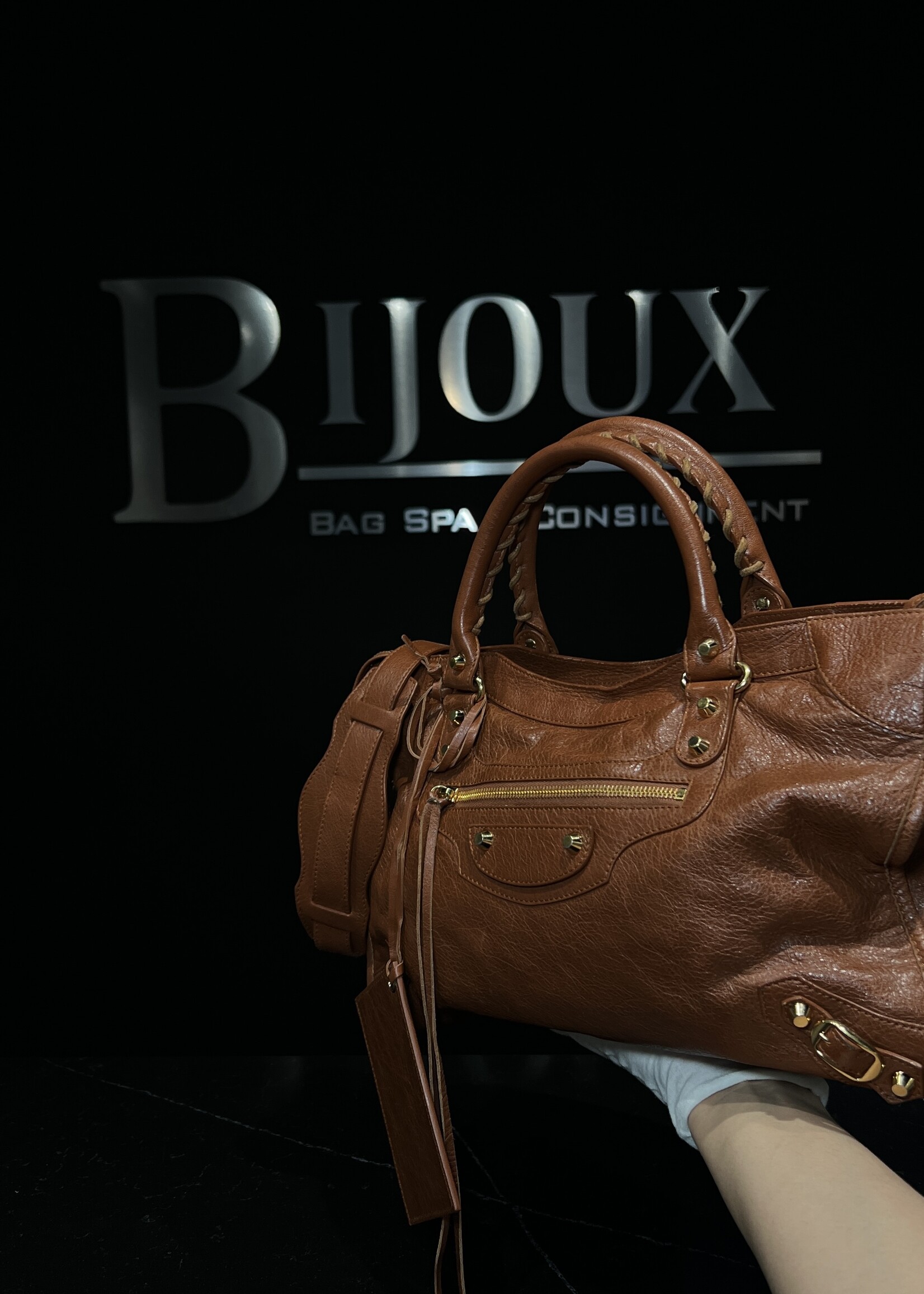 Balenciaga SOLD - Balenciaga Light Brown Medium City