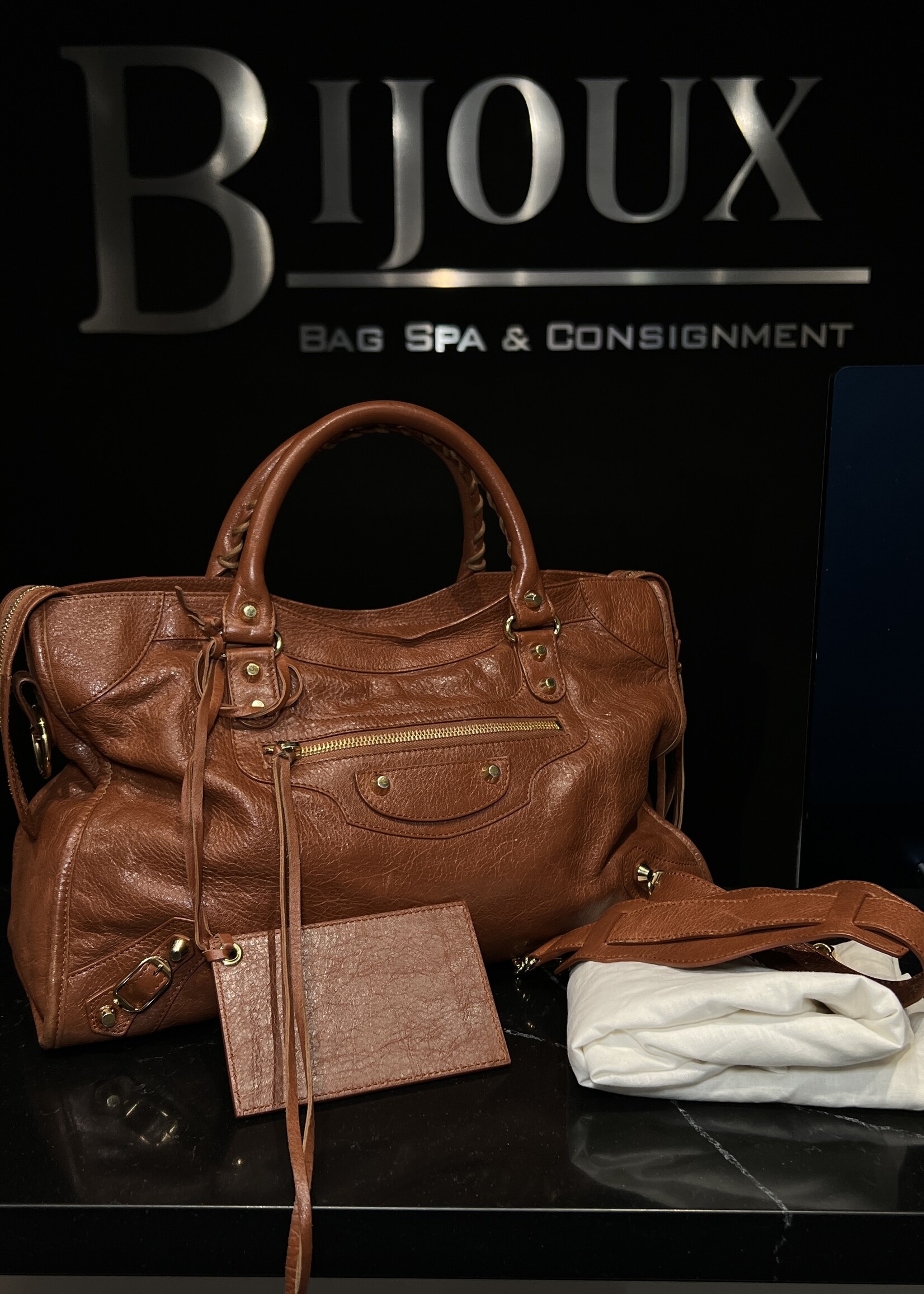 Balenciaga SOLD - Balenciaga Light Brown Medium City