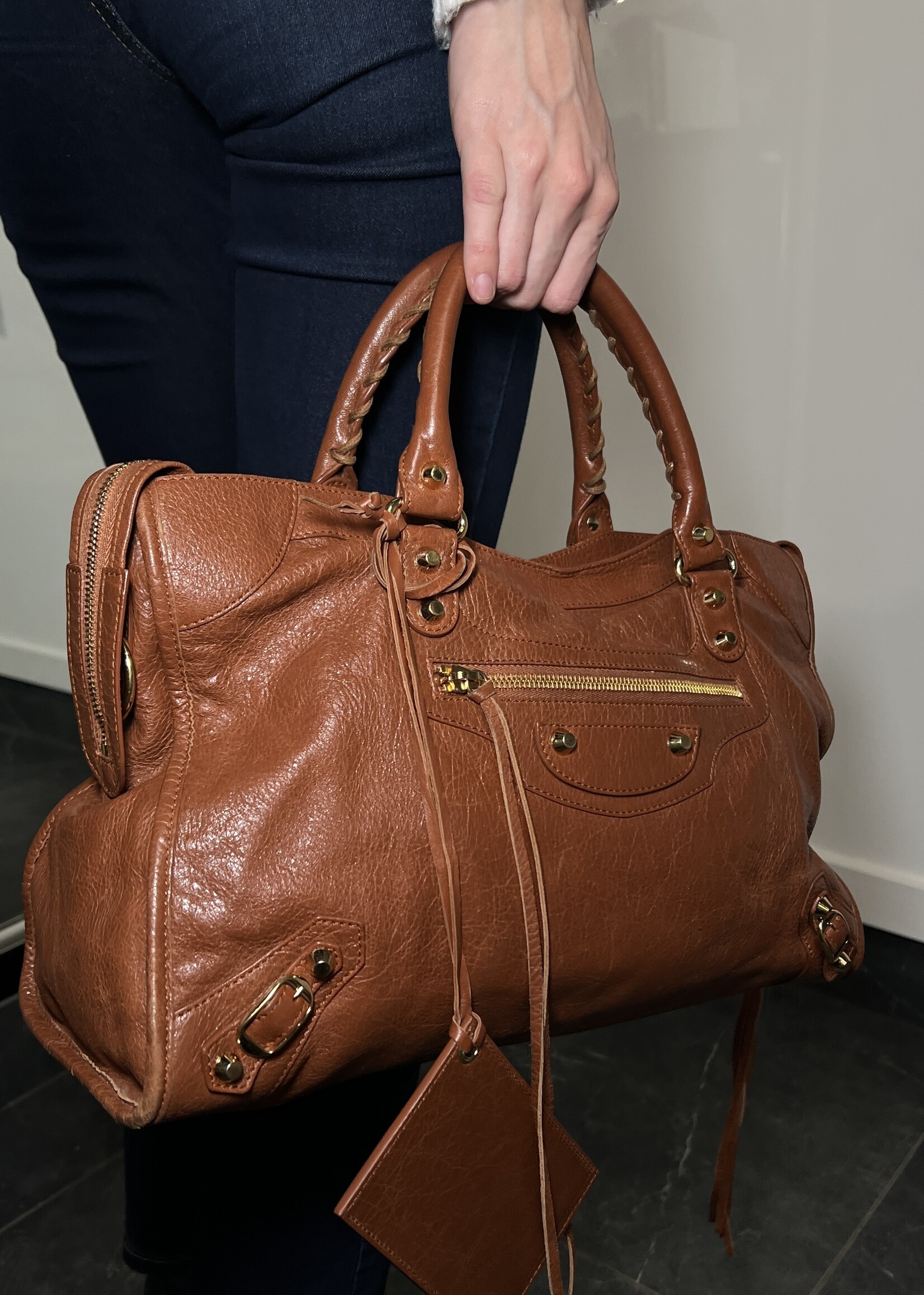 Balenciaga SOLD - Balenciaga Light Brown Medium City