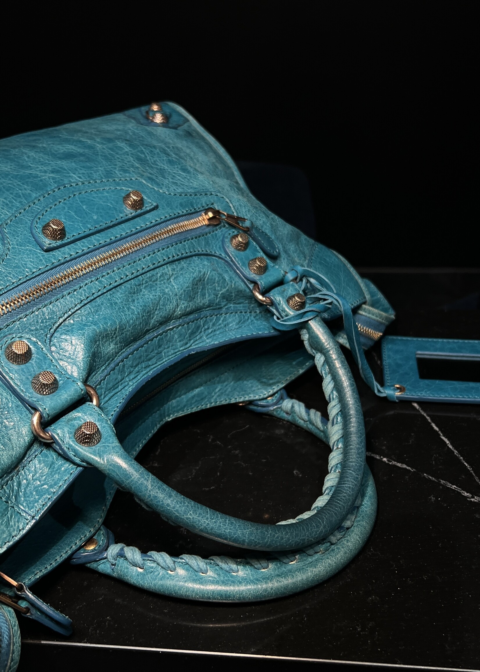 Balenciaga SOLD - Balenciaga Teal Giant 12 City Bag