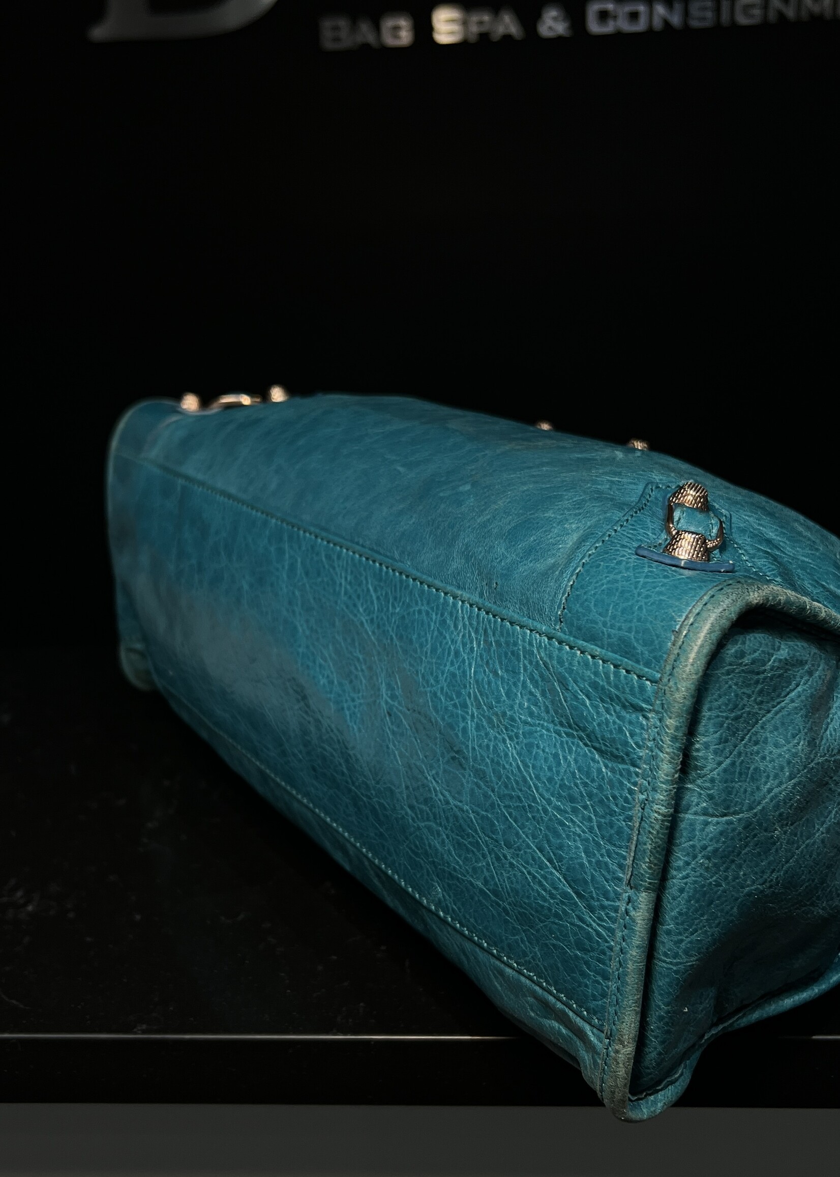 Balenciaga SOLD - Balenciaga Teal Giant 12 City Bag