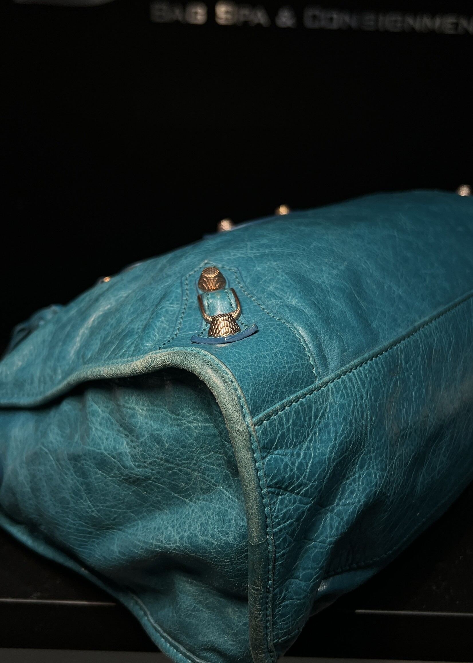 Balenciaga SOLD - Balenciaga Teal Giant 12 City Bag
