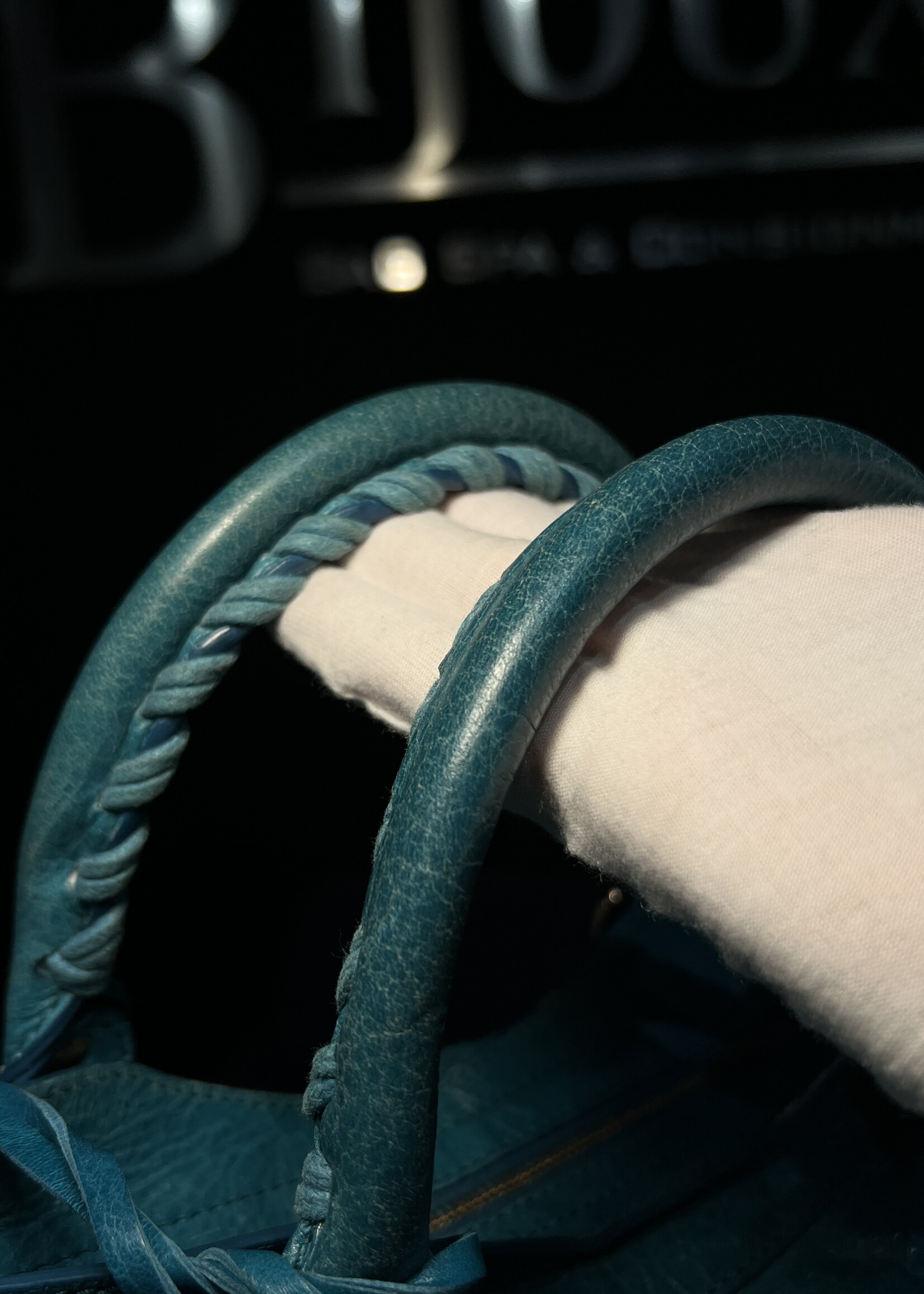 Balenciaga SOLD - Balenciaga Teal Giant 12 City Bag